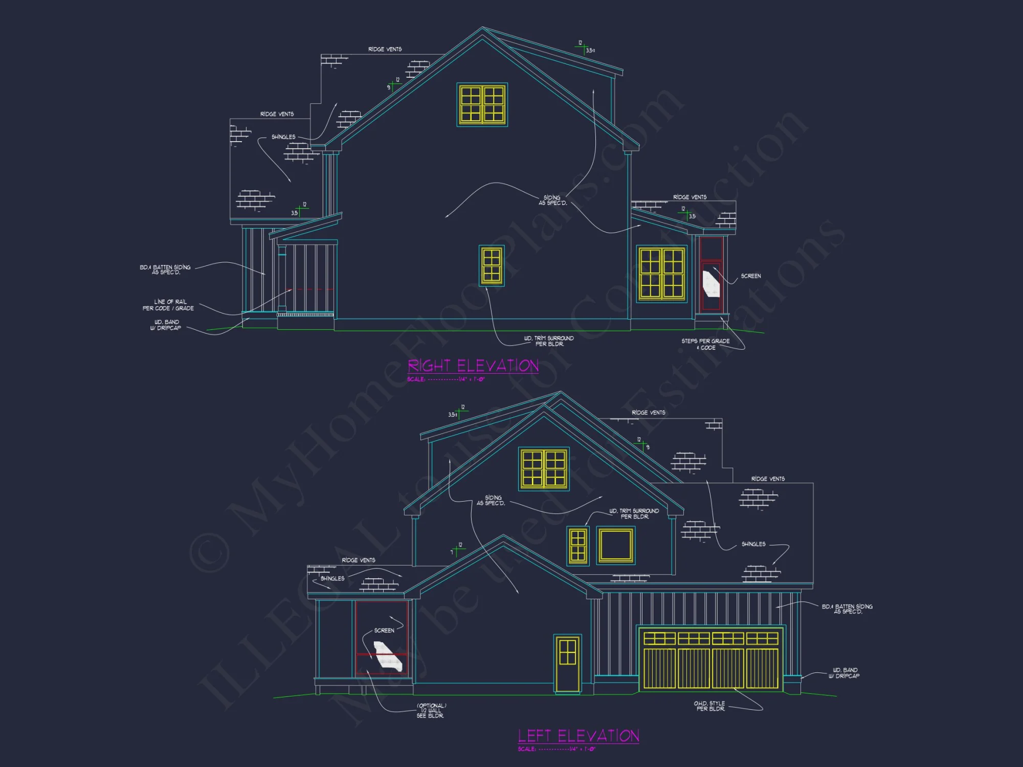 Custom house Plan with 5 Beds, Open Floor Plan & CAD Designs