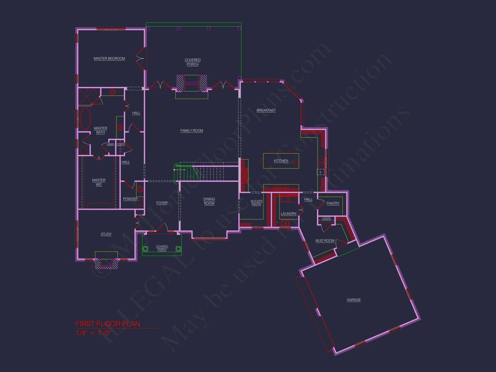 Custom house Plan with Floor Plan, CAD Designs & Blueprint