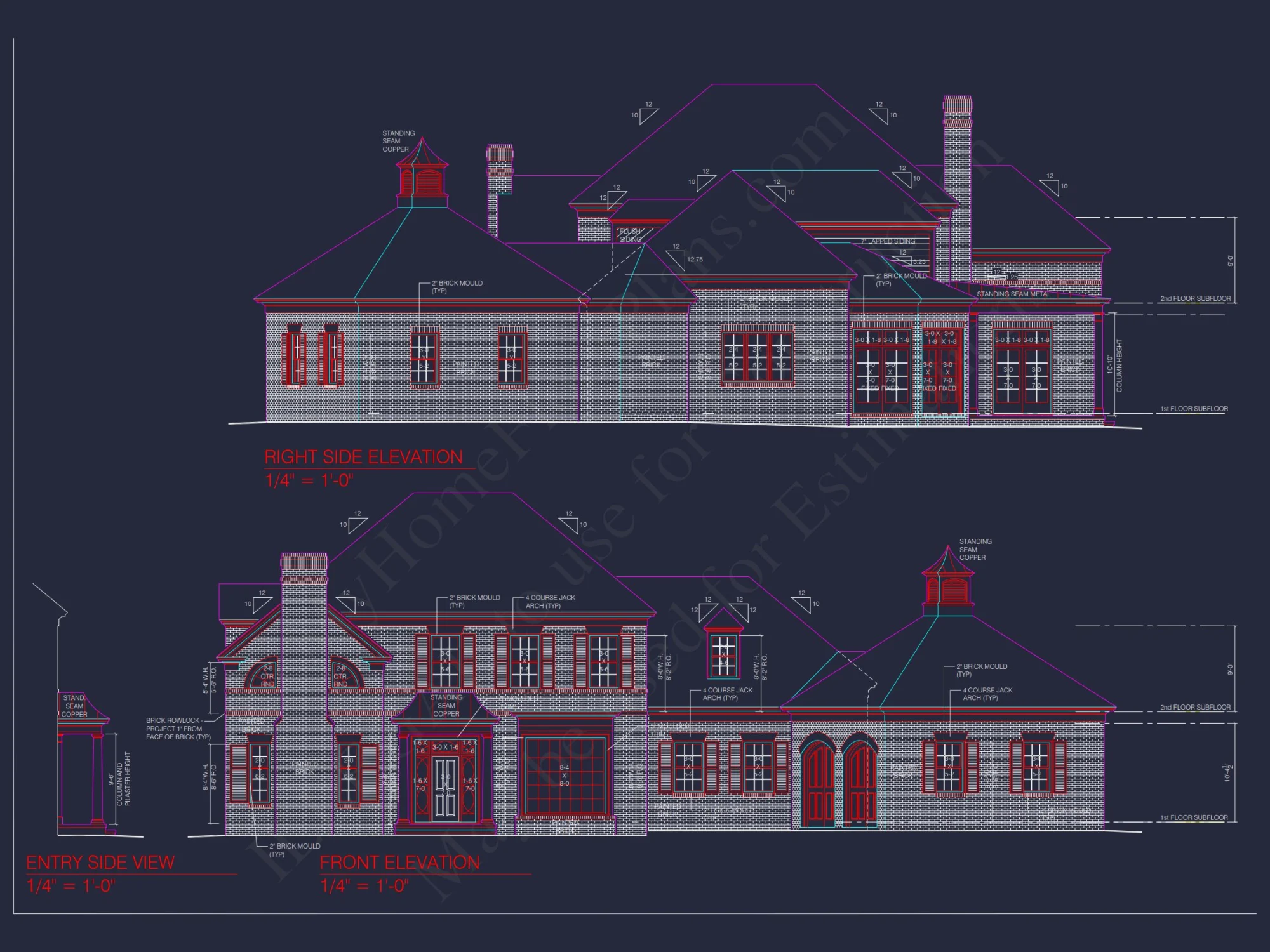 Custom house Plan with Floor Plan, CAD Designs & Blueprint