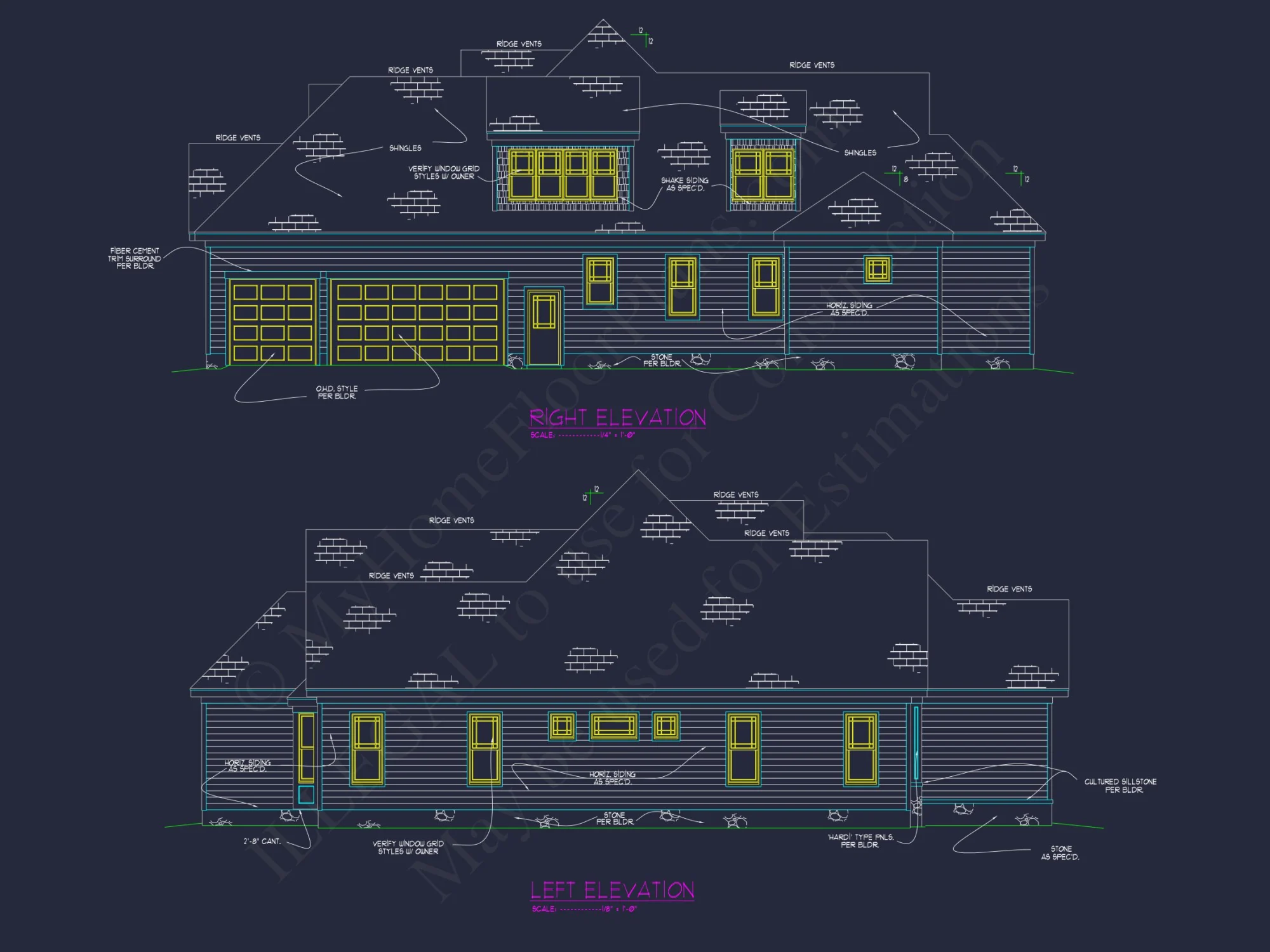 Stunning 2-Story house Plan with CAD Blueprint & Modern Designs