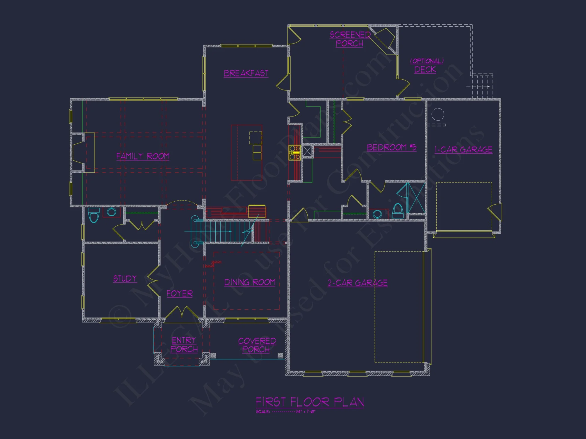 Custom house Floor Plan with CAD Designs & Blueprint Details