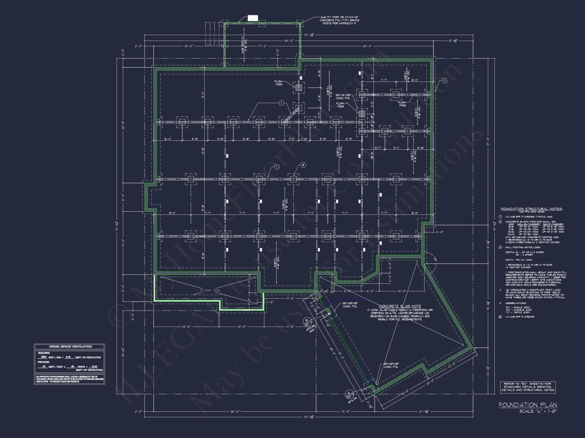 Craftsman house Design Blueprint with 2-Story Floor Plan