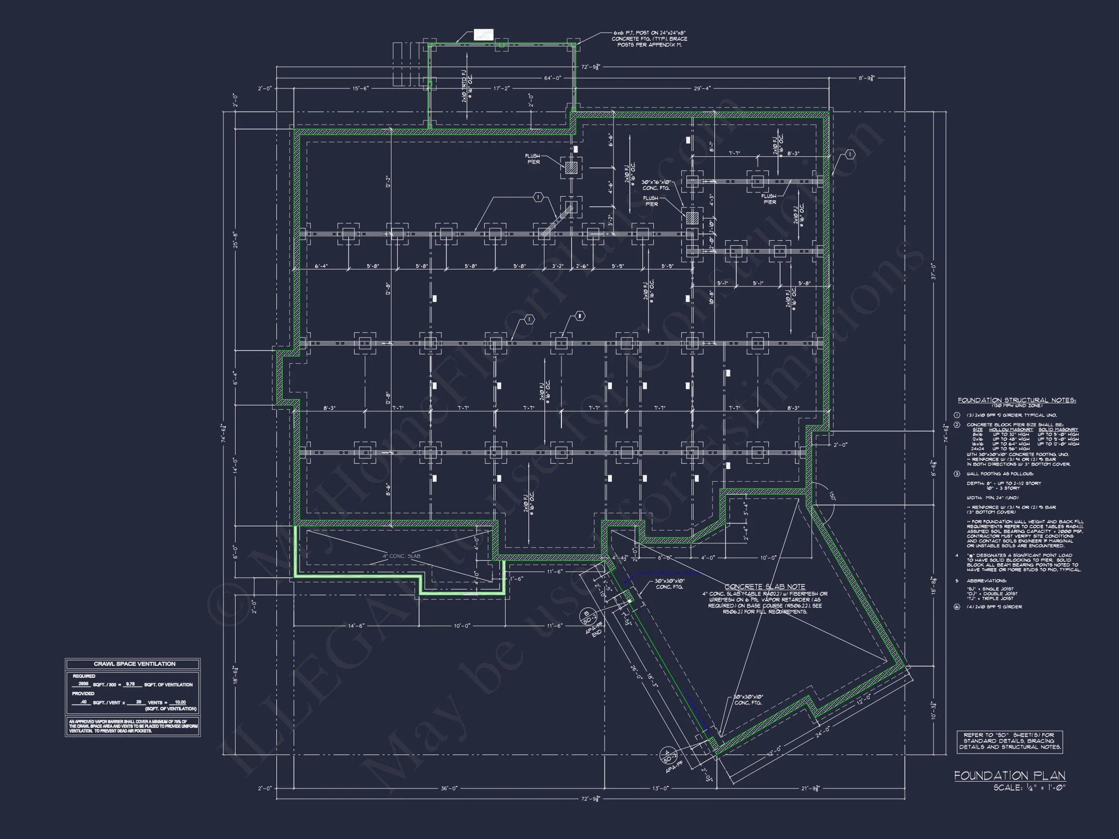 Craftsman house Design Blueprint with 2-Story Floor Plan