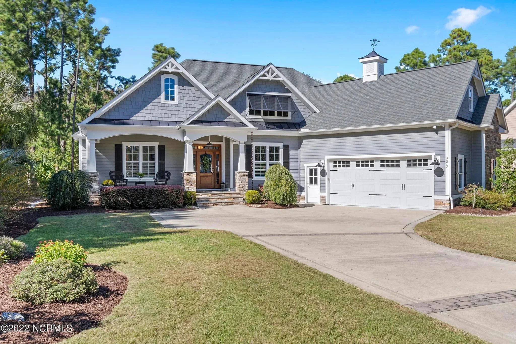 Craftsman house Design Blueprint with 2-Story Floor Plan