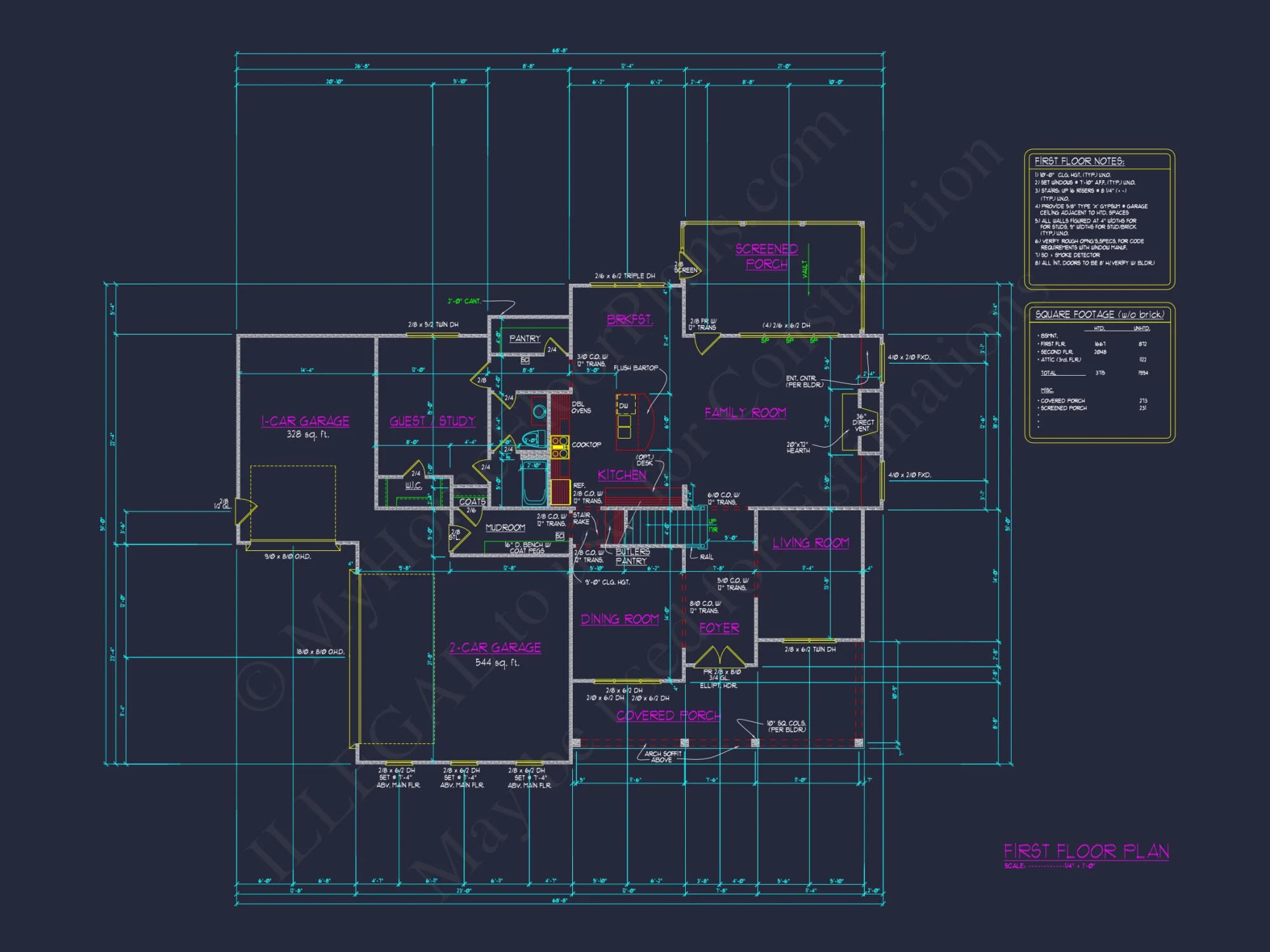 Custom house Floor Plan with Blueprint & CAD Designs