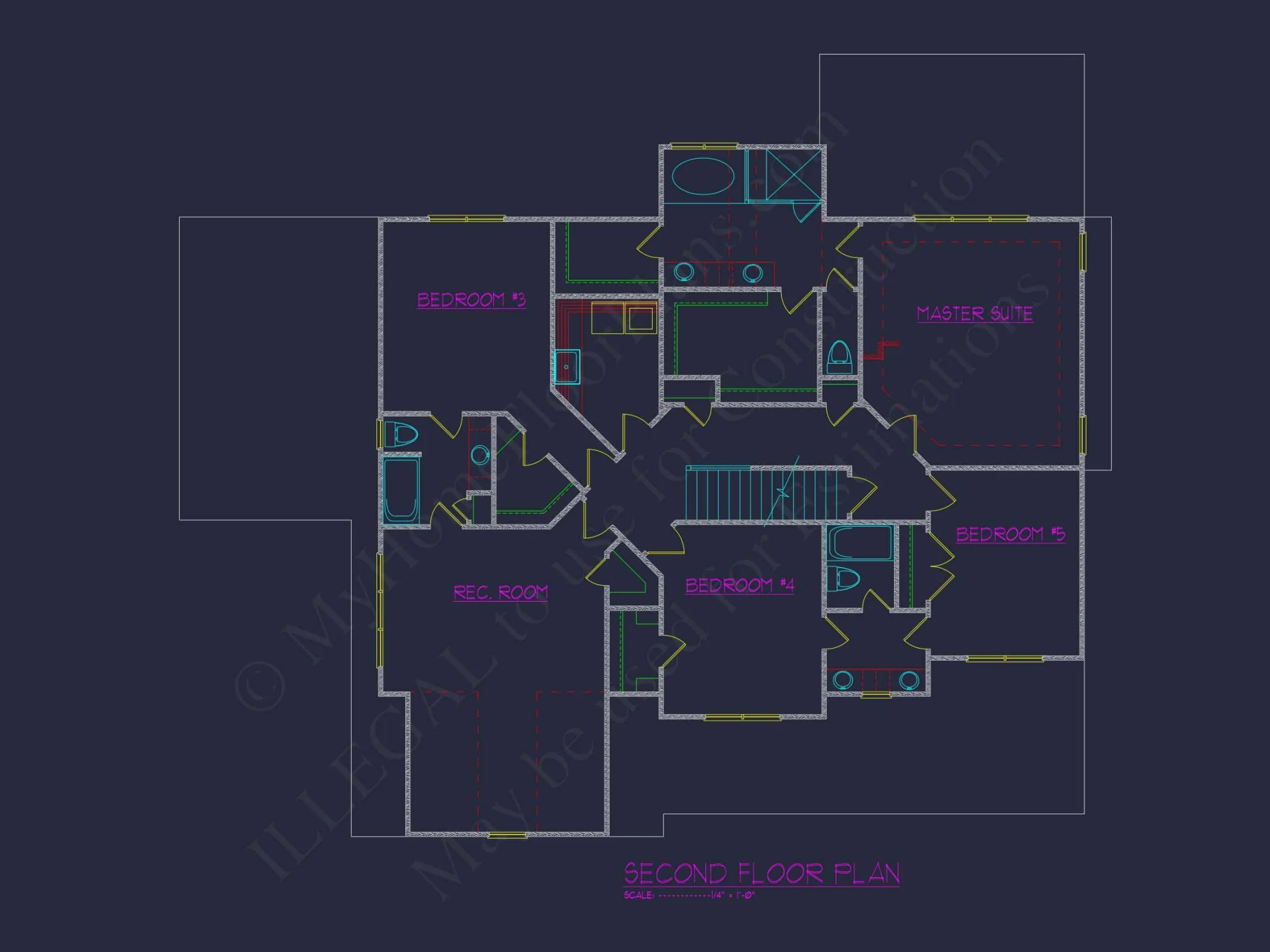 Custom house Floor Plan with Blueprint & CAD Designs