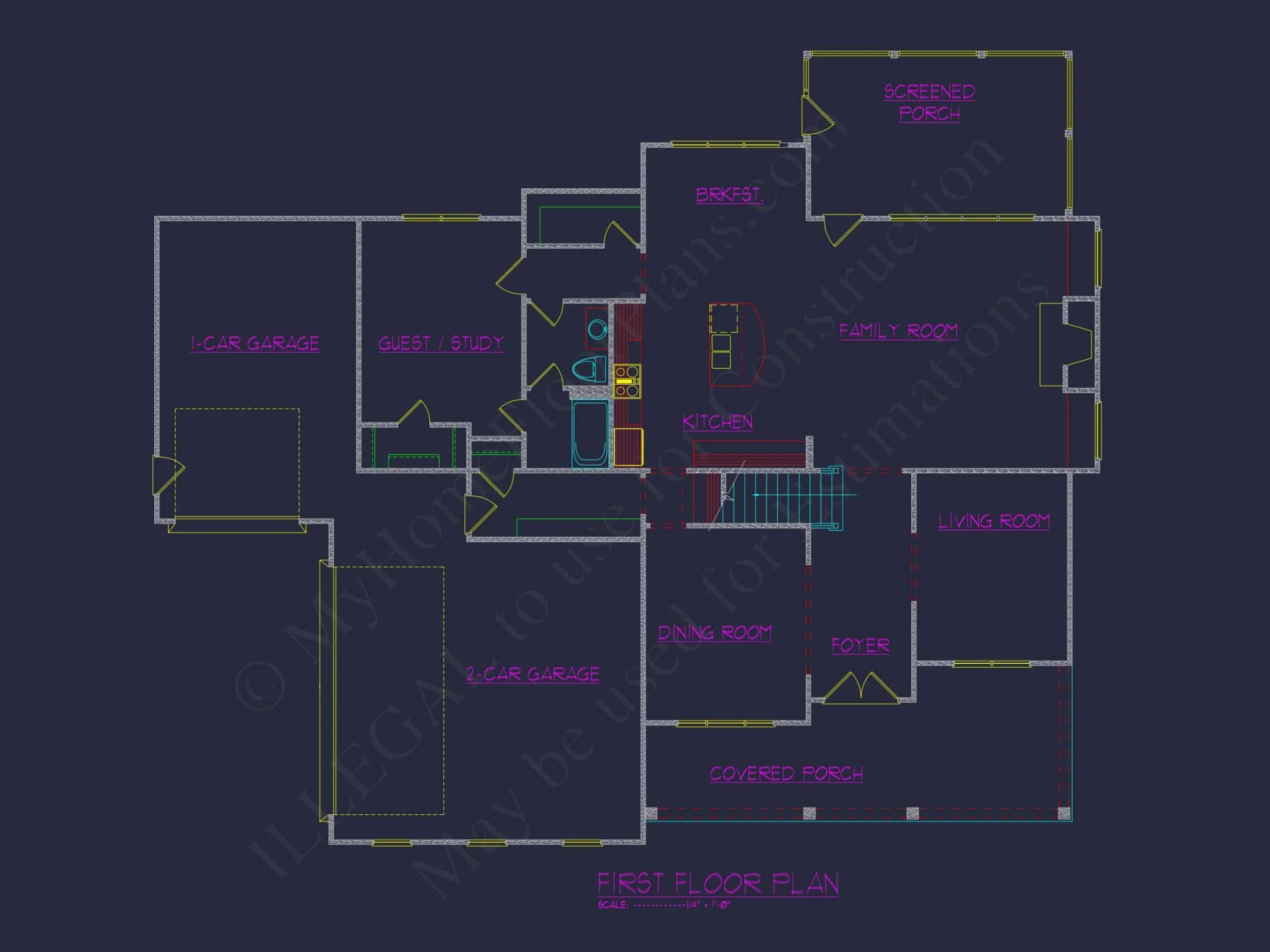 Custom house Floor Plan with Blueprint & CAD Designs