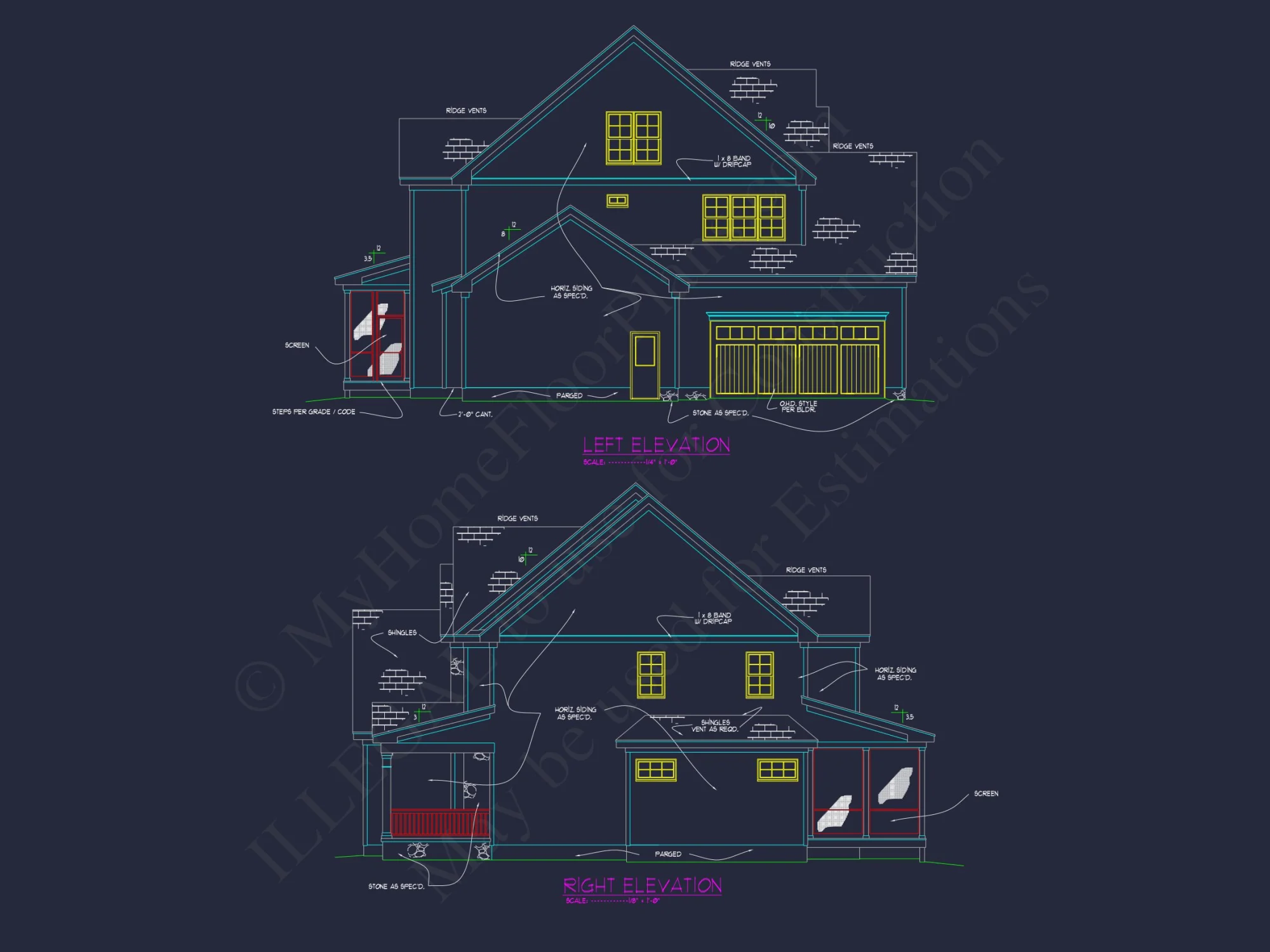 Custom house Floor Plan with Blueprint & CAD Designs