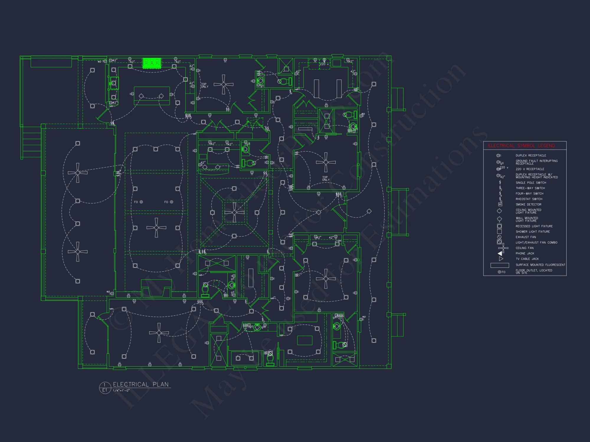 Modern house Plan with Detailed CAD Designs and Floor Blueprint