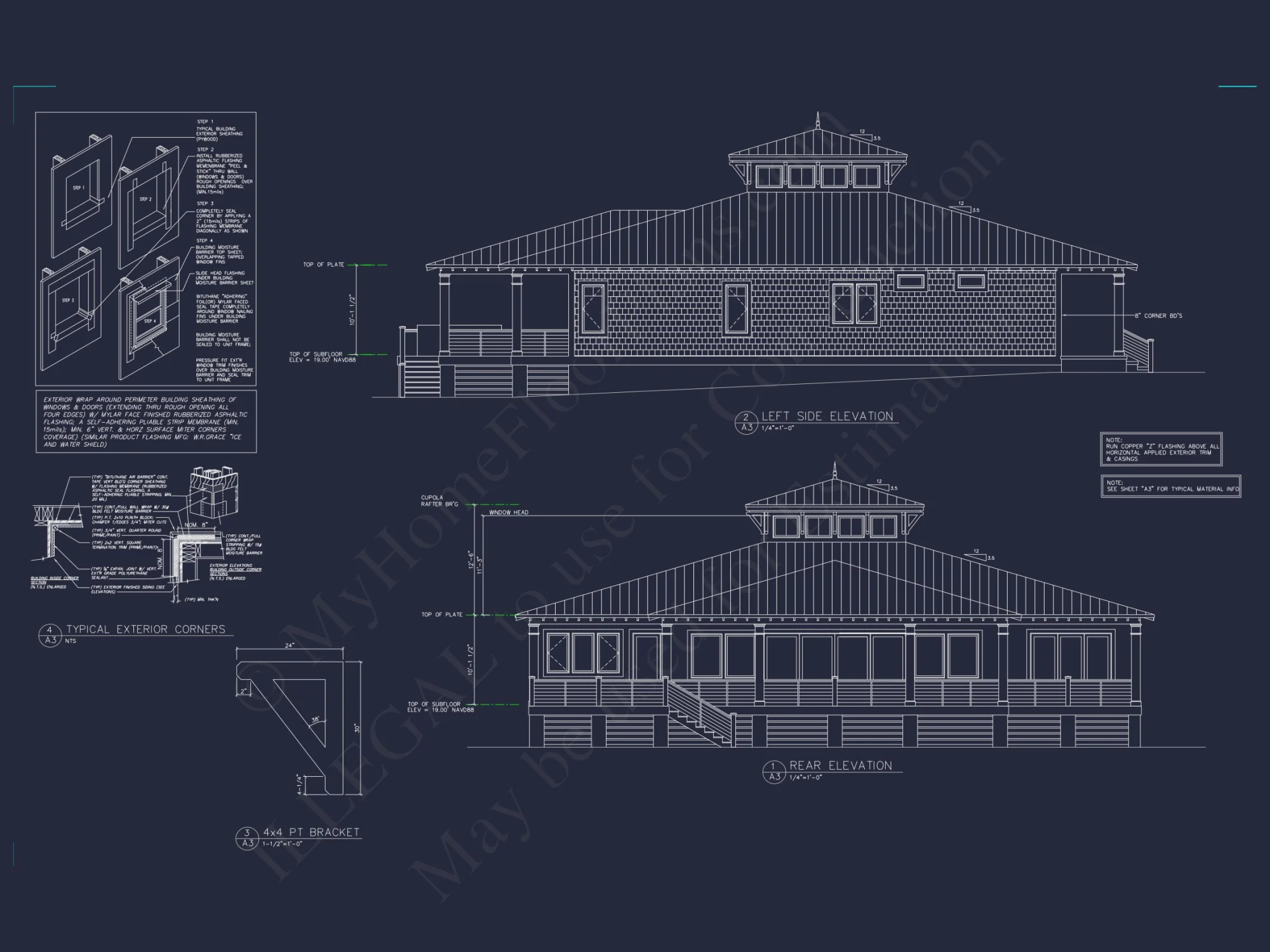 Modern house Plan with Detailed CAD Designs and Floor Blueprint