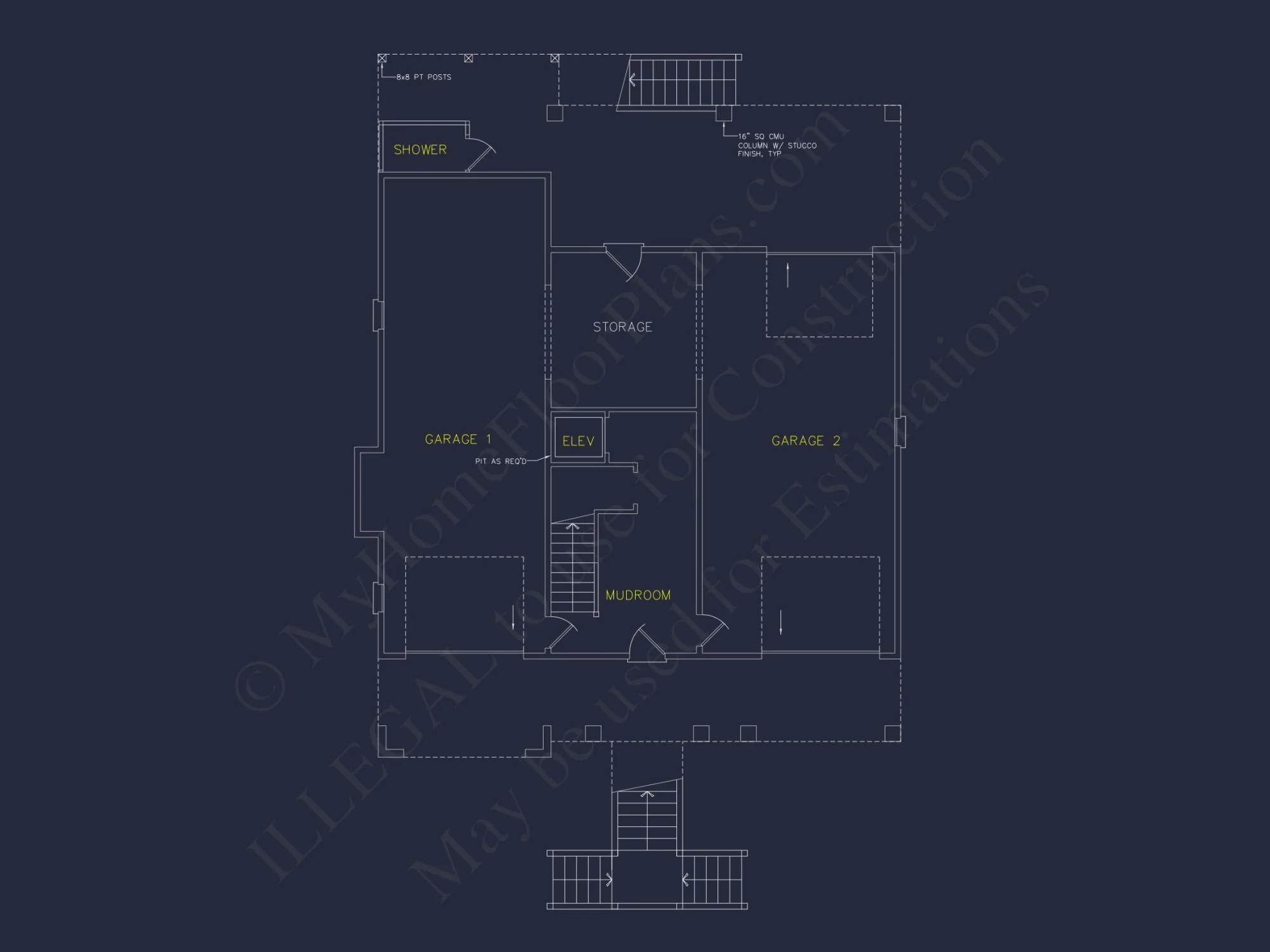 Modern Beach house Plan with 3-Story Design and Elevator