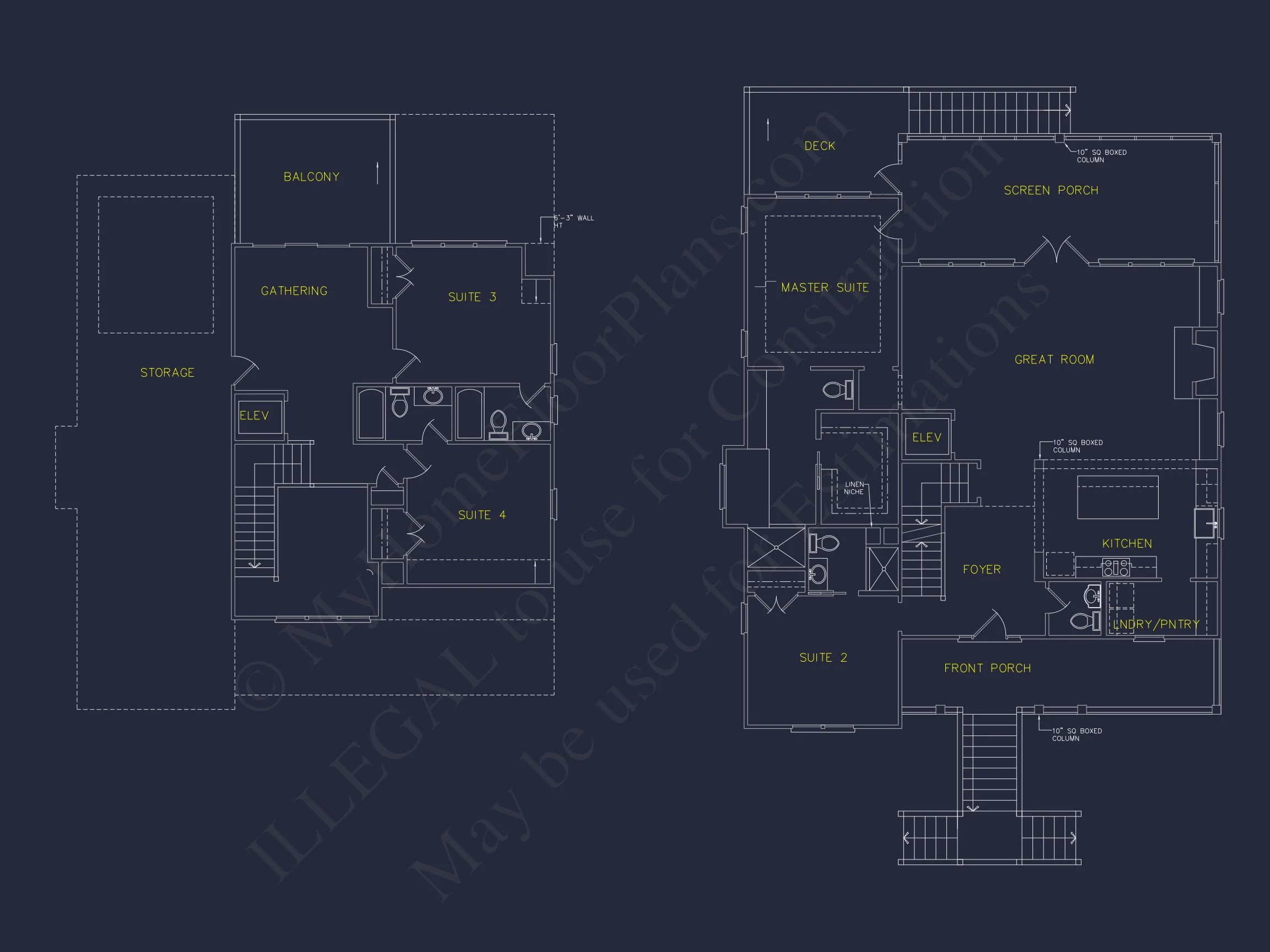 Modern Beach house Plan with 3-Story Design and Elevator