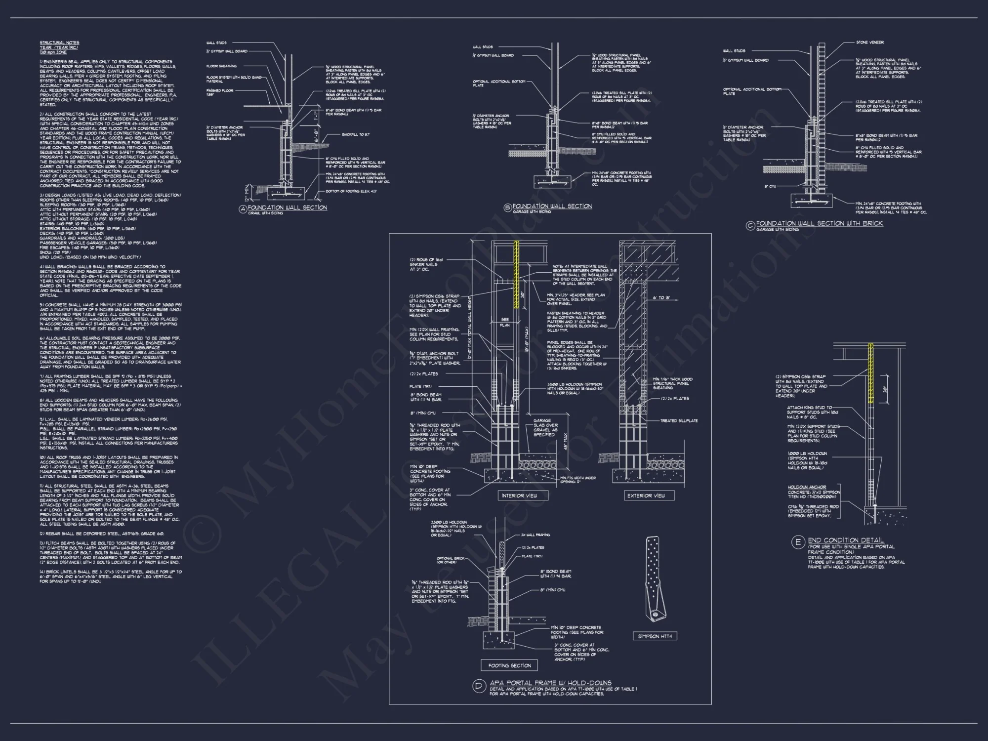 Custom house Plan with 4 Beds, 4.5 Baths & Detailed CAD Designs