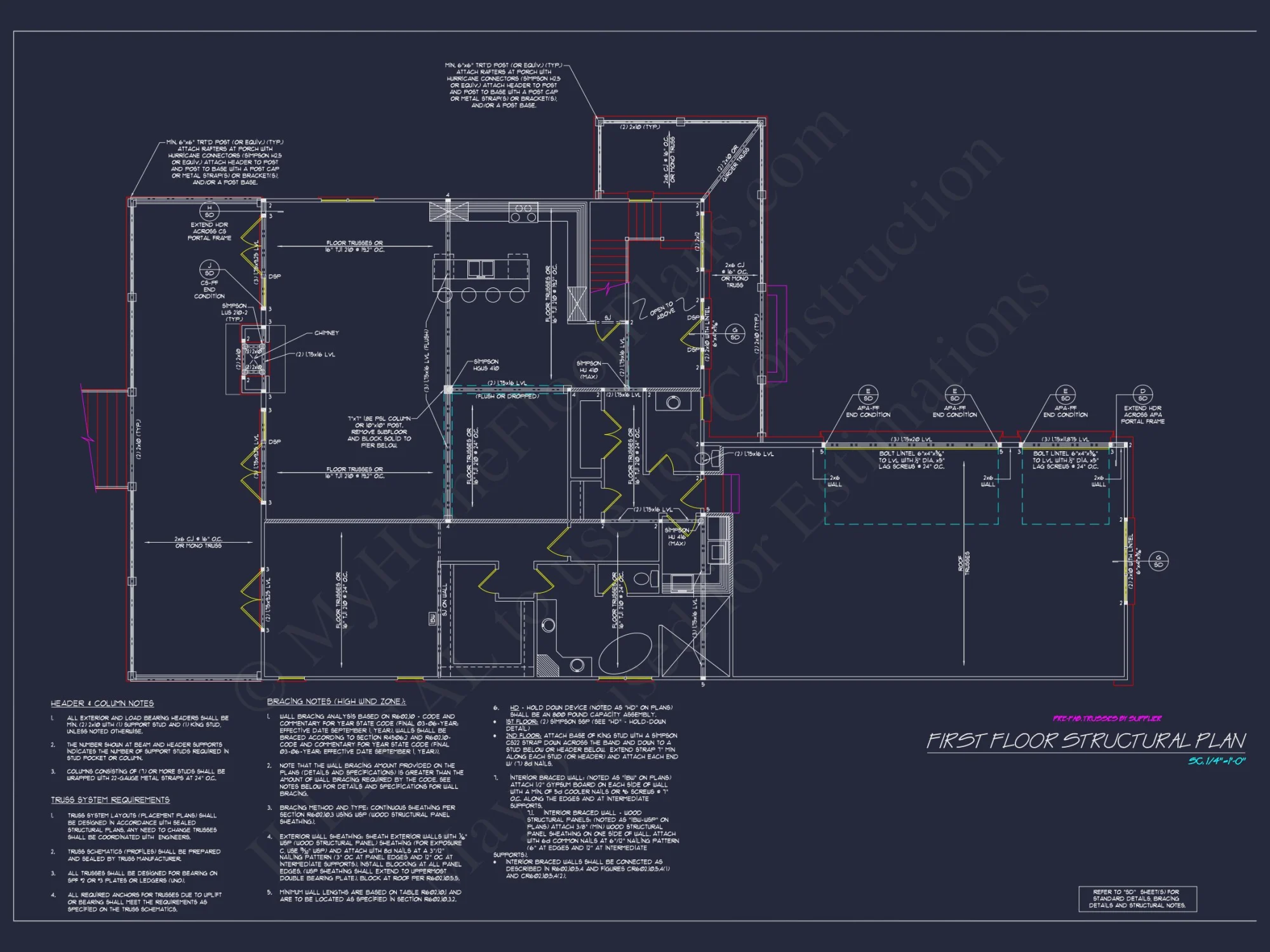 Custom house Plan with 4 Beds, 4.5 Baths & Detailed CAD Designs