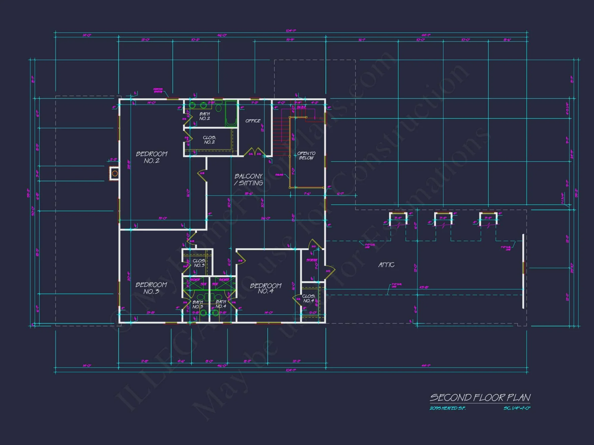 Custom house Plan with 4 Beds, 4.5 Baths & Detailed CAD Designs