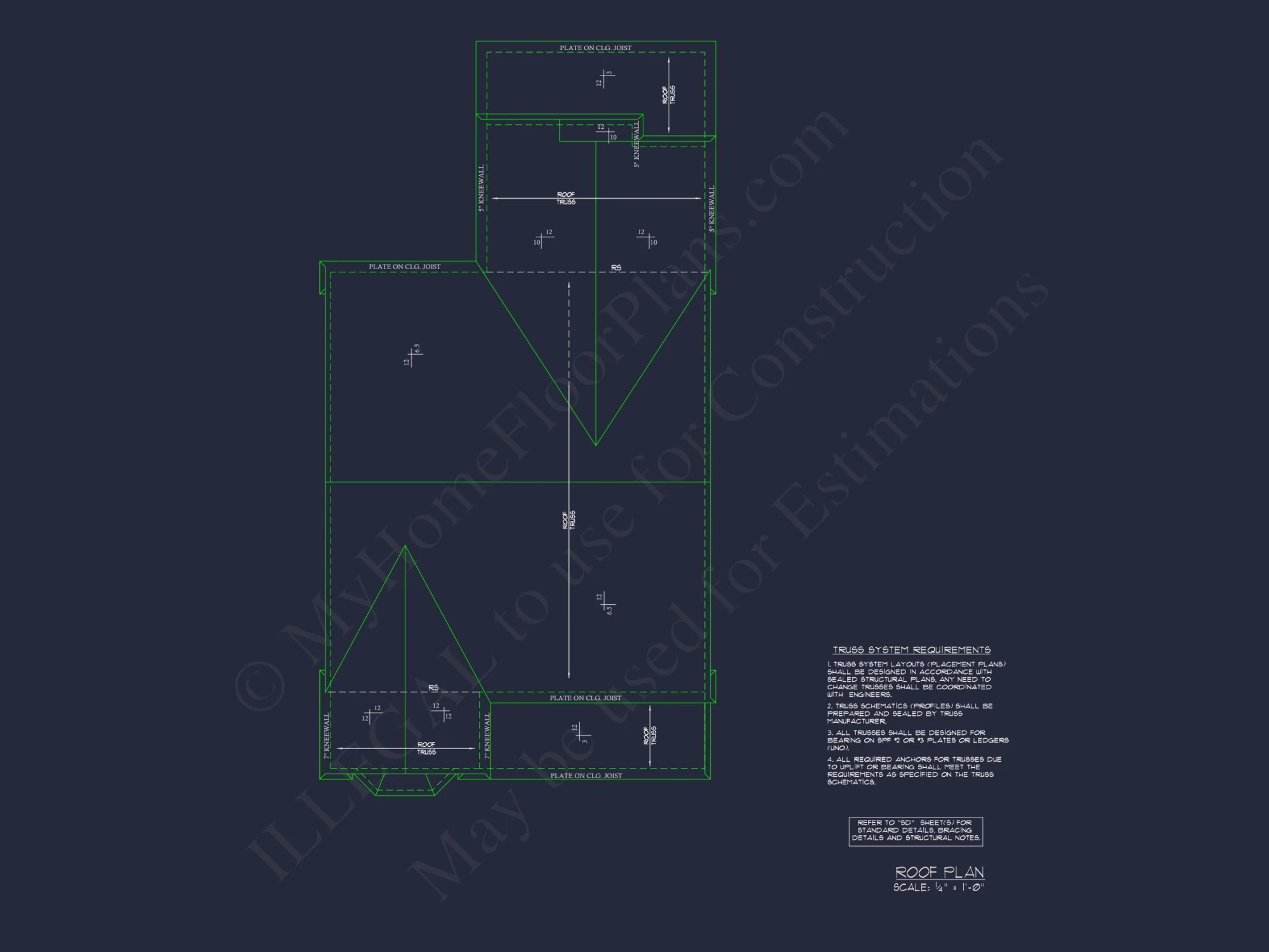 Colonial Farmhouse house Plan - 5 Bed, 4 Bath Floor Blueprint