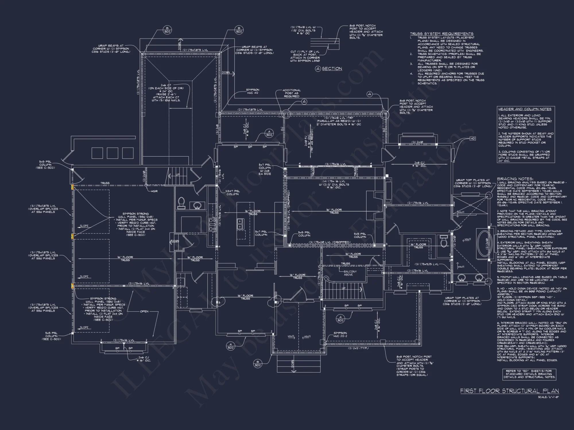 Elegant house Plan with 2-Story Floor Plan and Coastal Designs