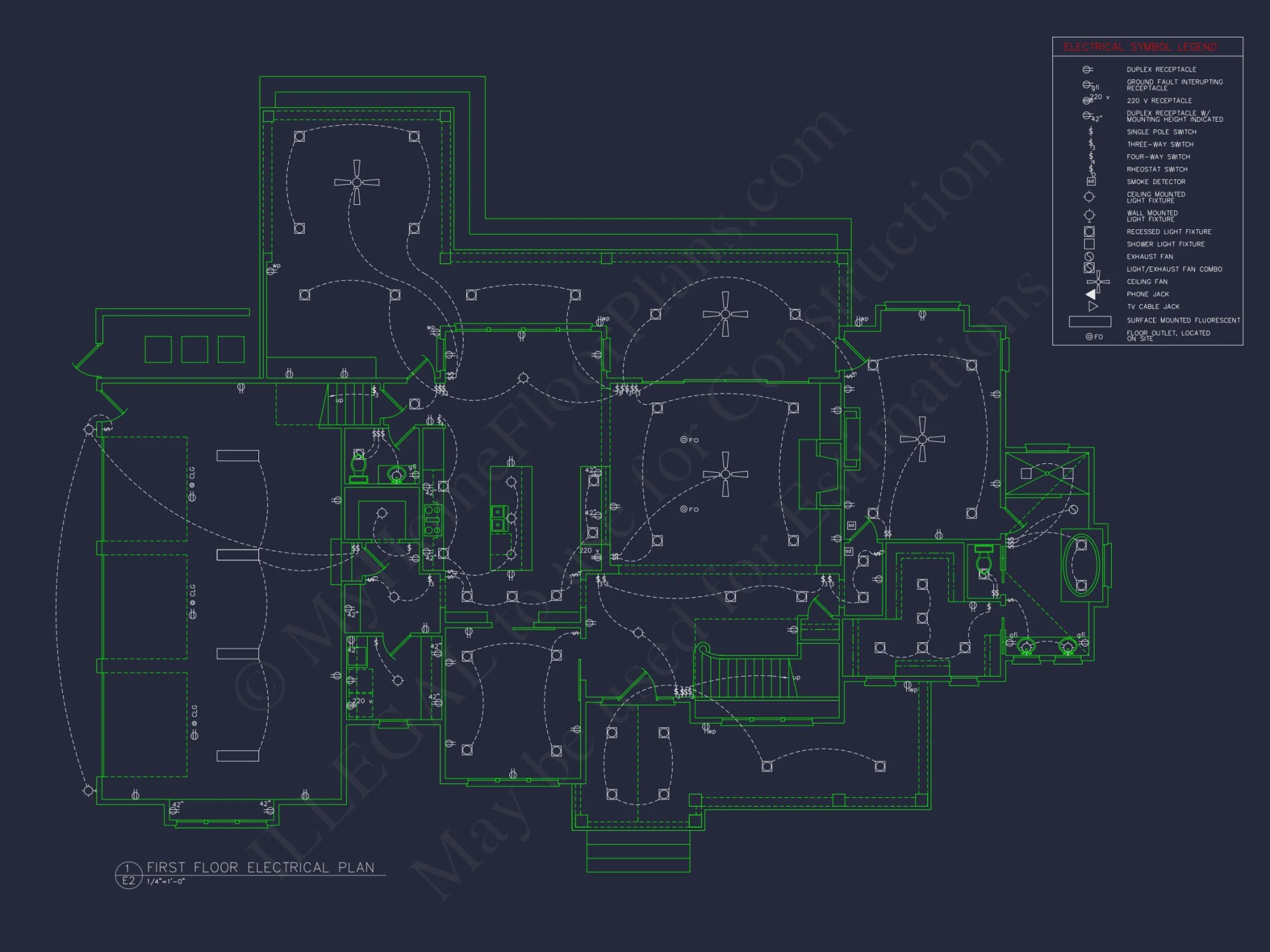 Elegant house Plan with 2-Story Floor Plan and Coastal Designs