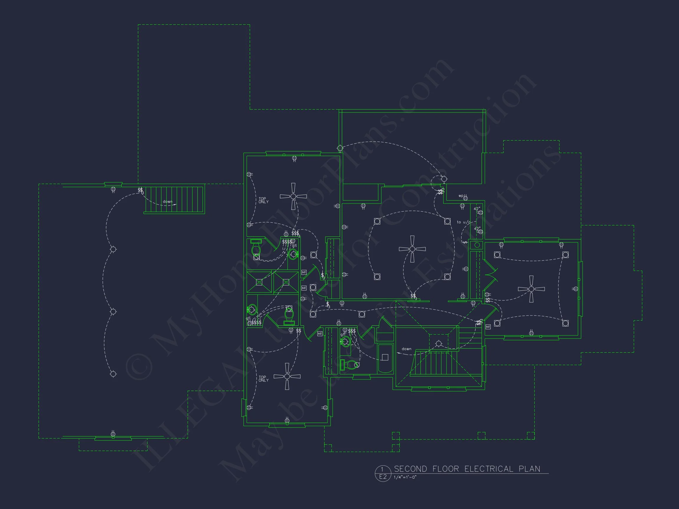 Elegant house Plan with 2-Story Floor Plan and Coastal Designs