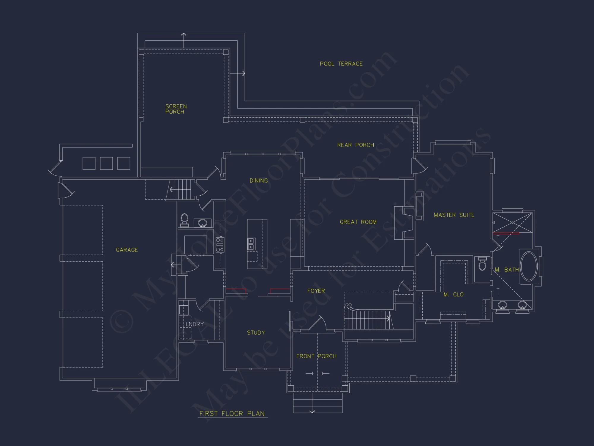 Elegant house Plan with 2-Story Floor Plan and Coastal Designs