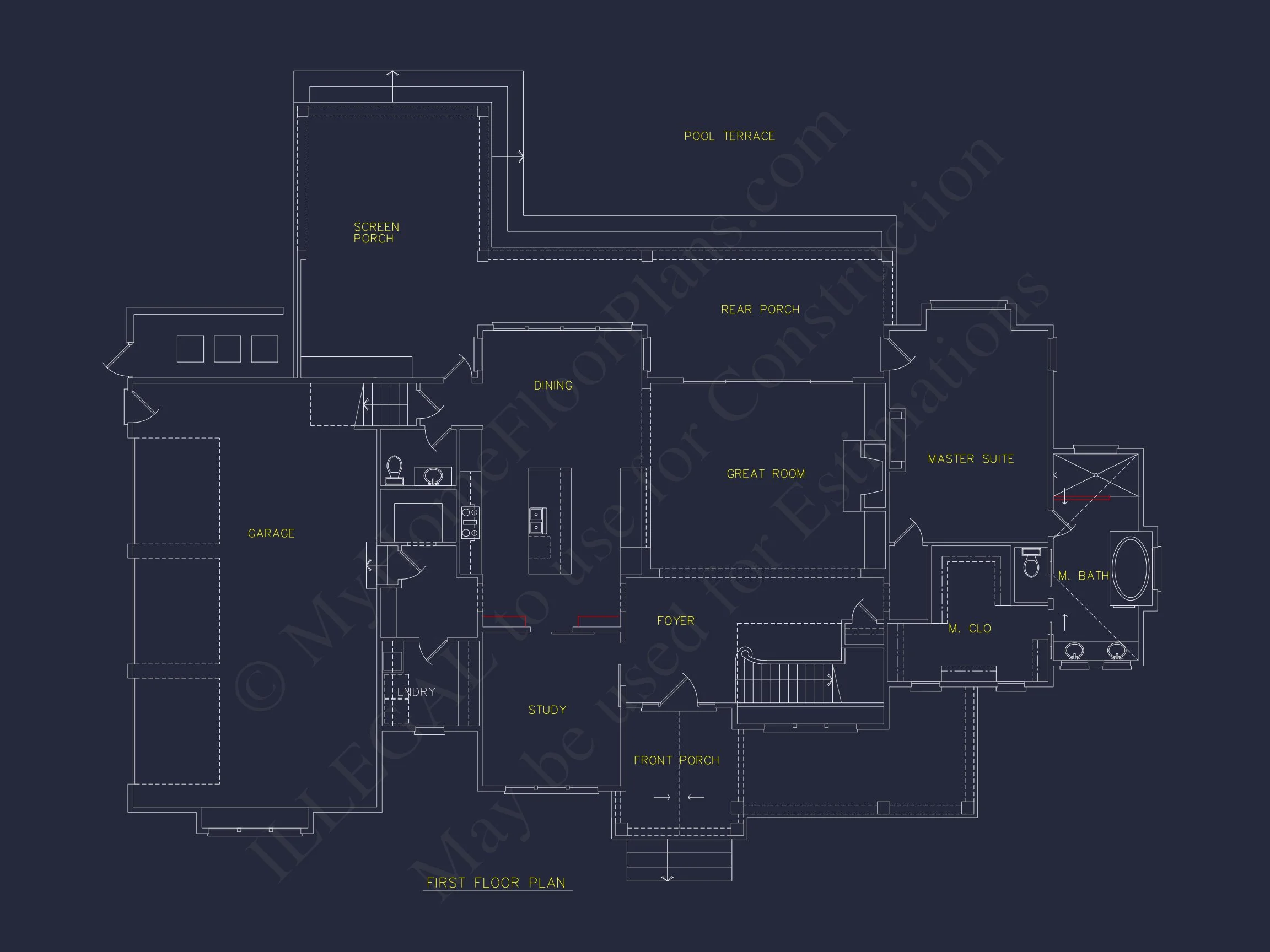 Elegant house Plan with 2-Story Floor Plan and Coastal Designs