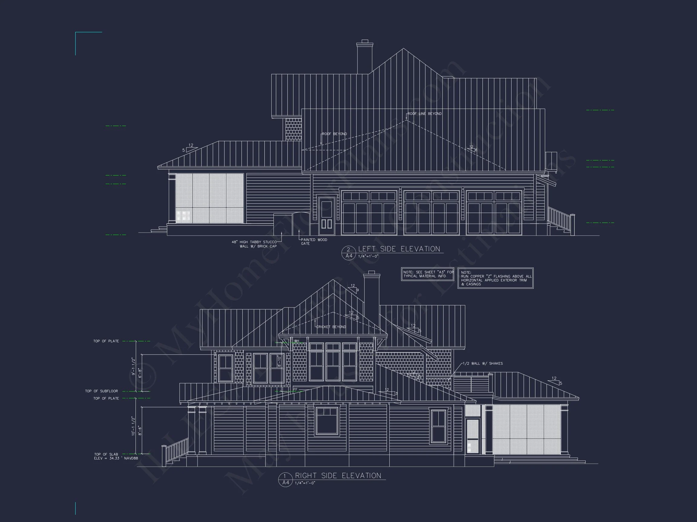 Elegant house Plan with 2-Story Floor Plan and Coastal Designs