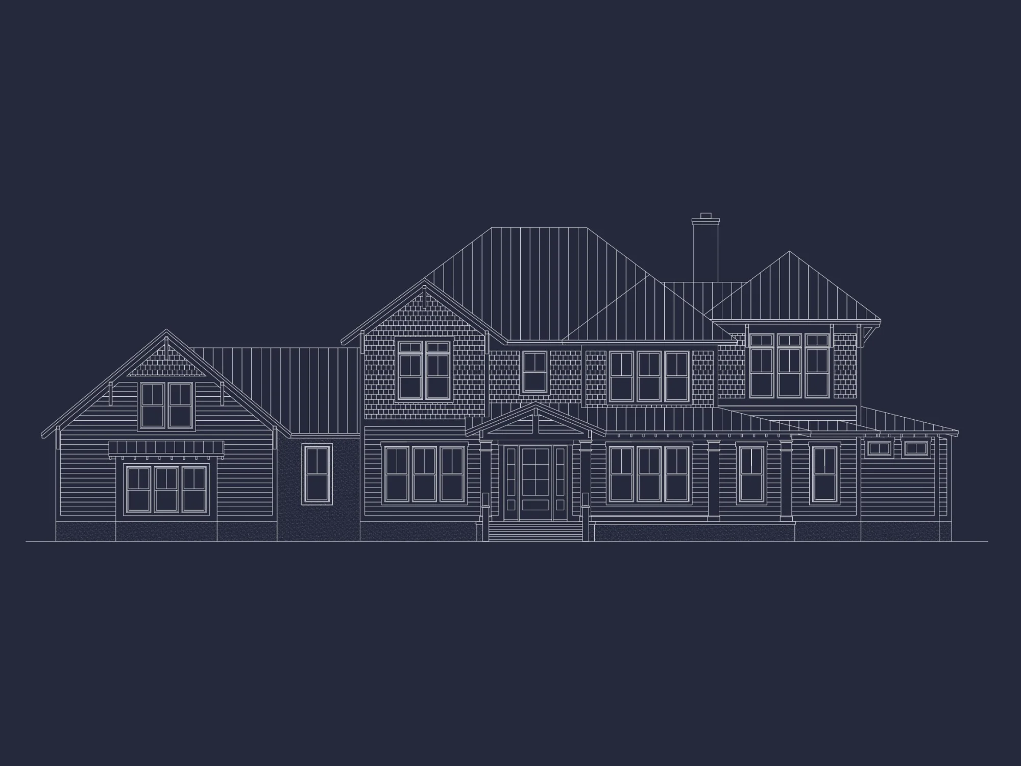 Elegant house Plan with 2-Story Floor Plan and Coastal Designs