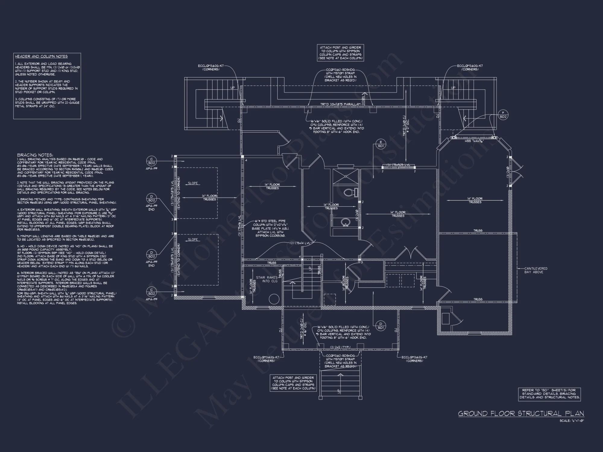 Spacious house Architectural Plan with CAD Designs
