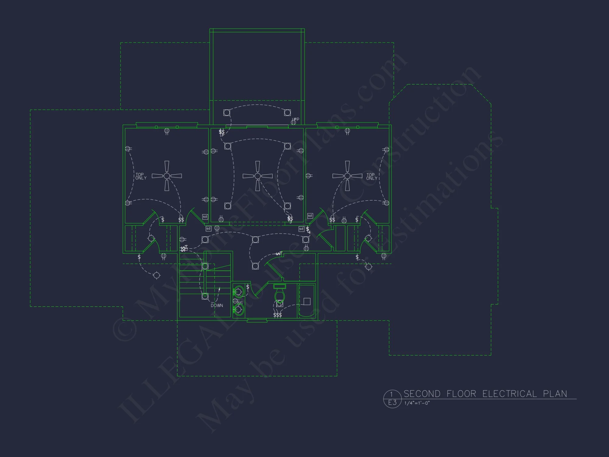 Spacious house Architectural Plan with CAD Designs