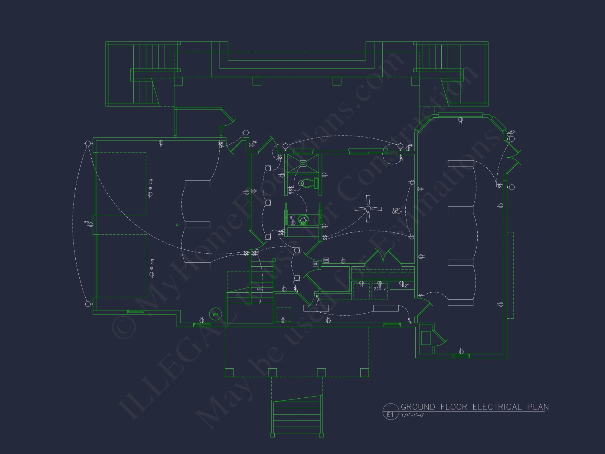 Spacious house Architectural Plan with CAD Designs