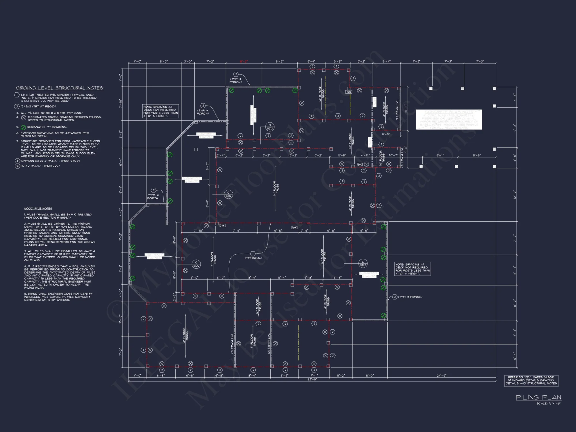 Spacious house Design with 2-Story Floor Plan and Modern Blueprint