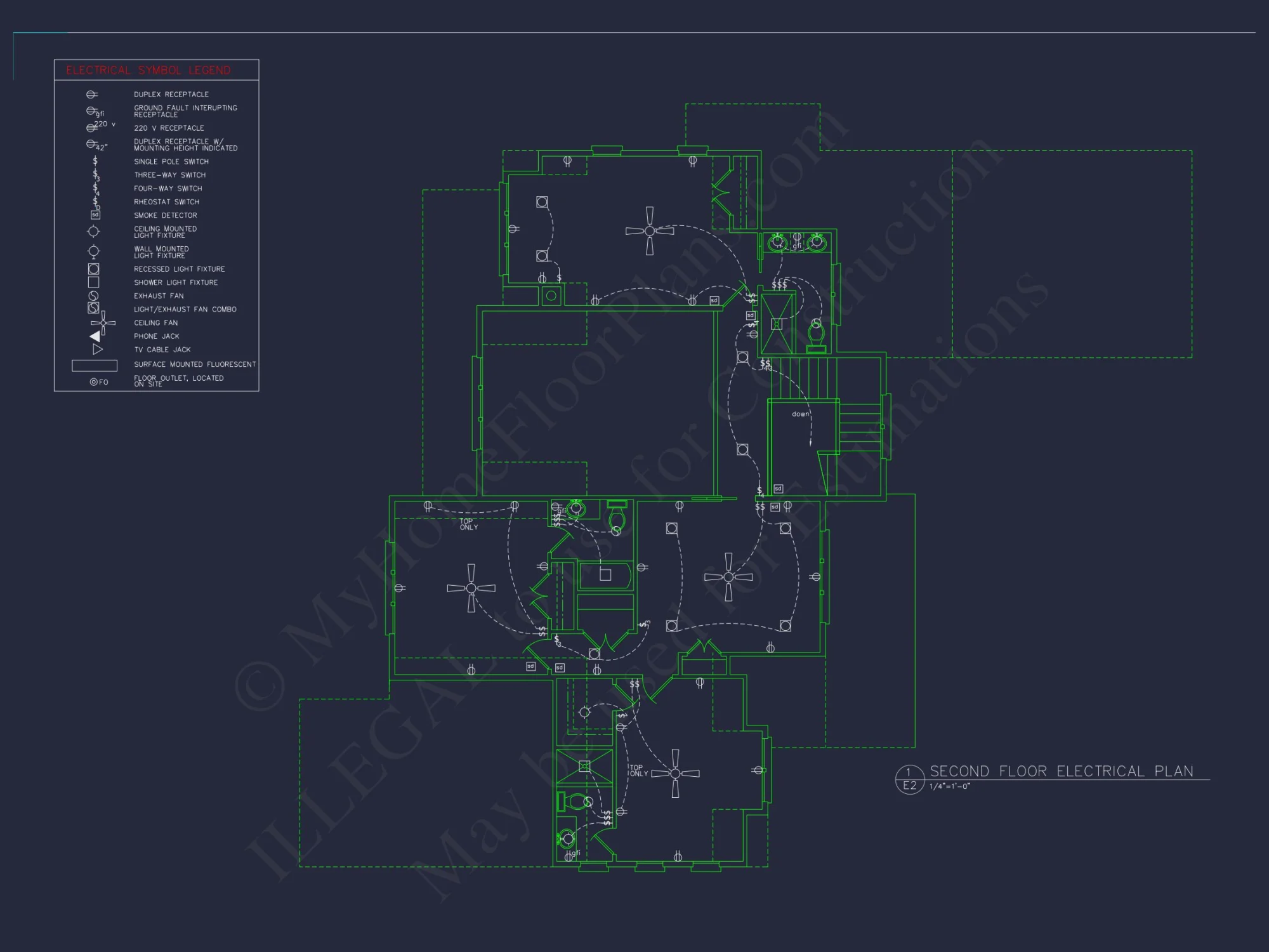 Spacious house Design with 2-Story Floor Plan and Modern Blueprint