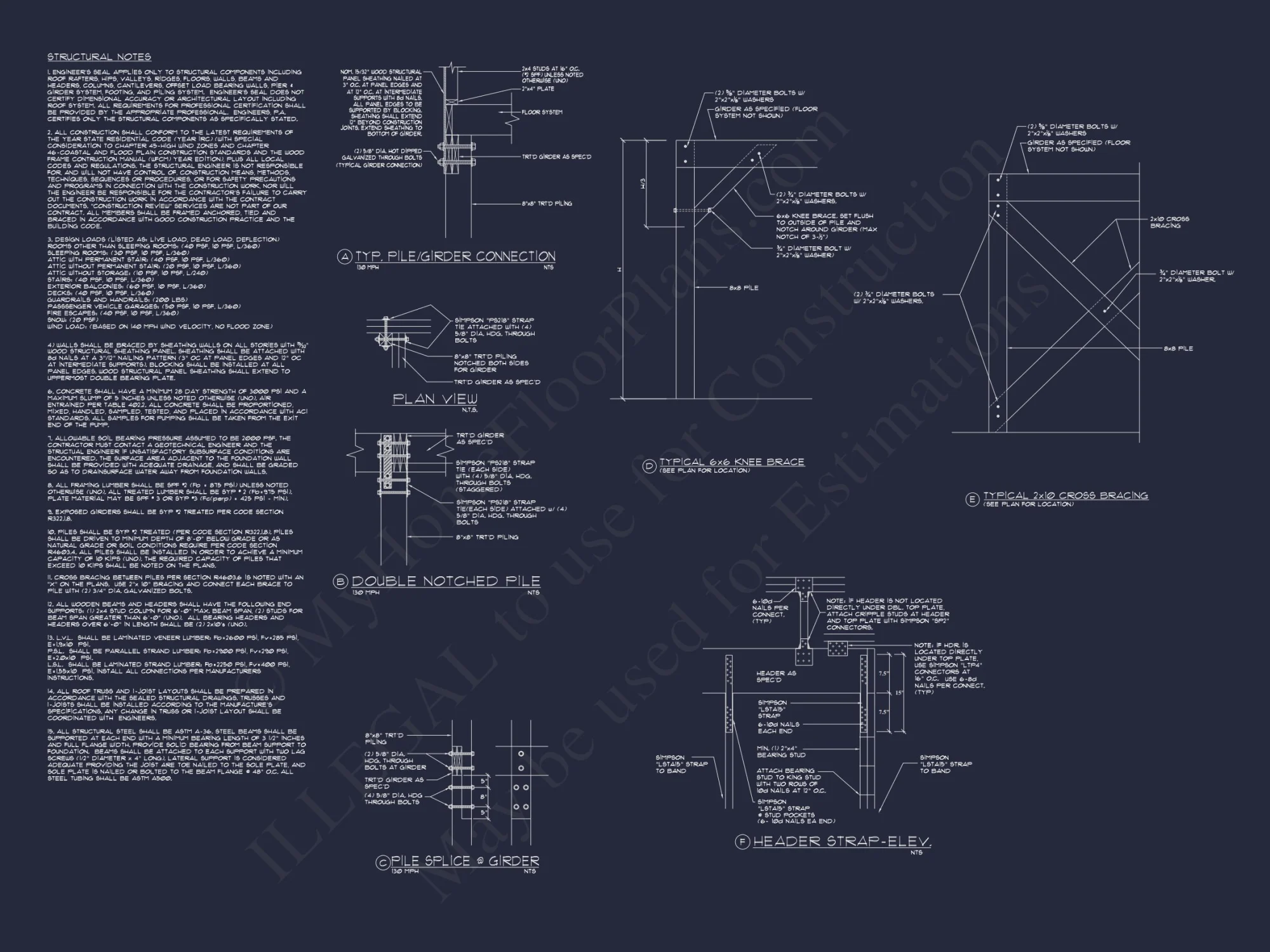4-Bedroom Coastal house Plan with 2 Floors and Open Design