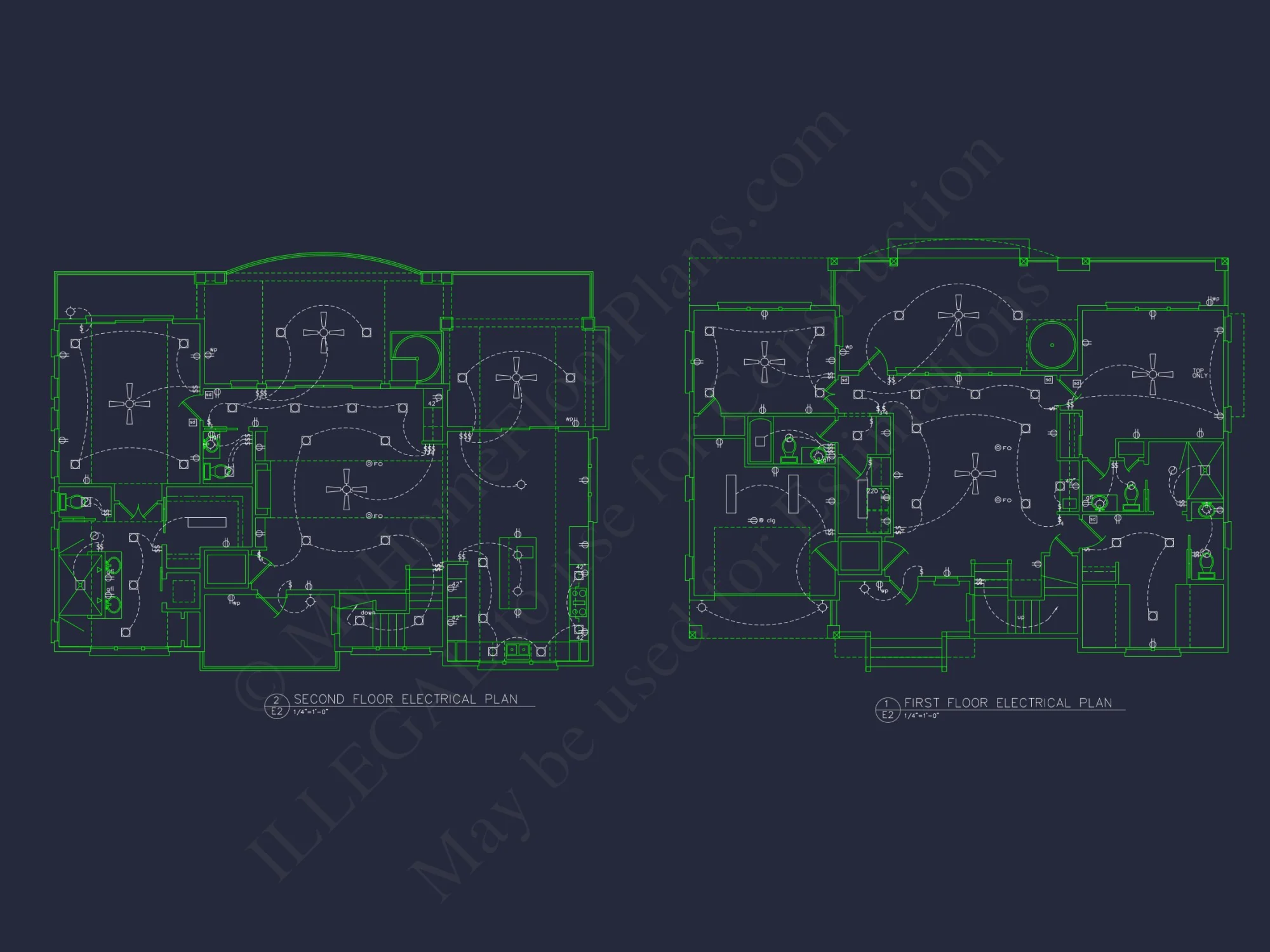 4-Bedroom Coastal house Plan with 2 Floors and Open Design