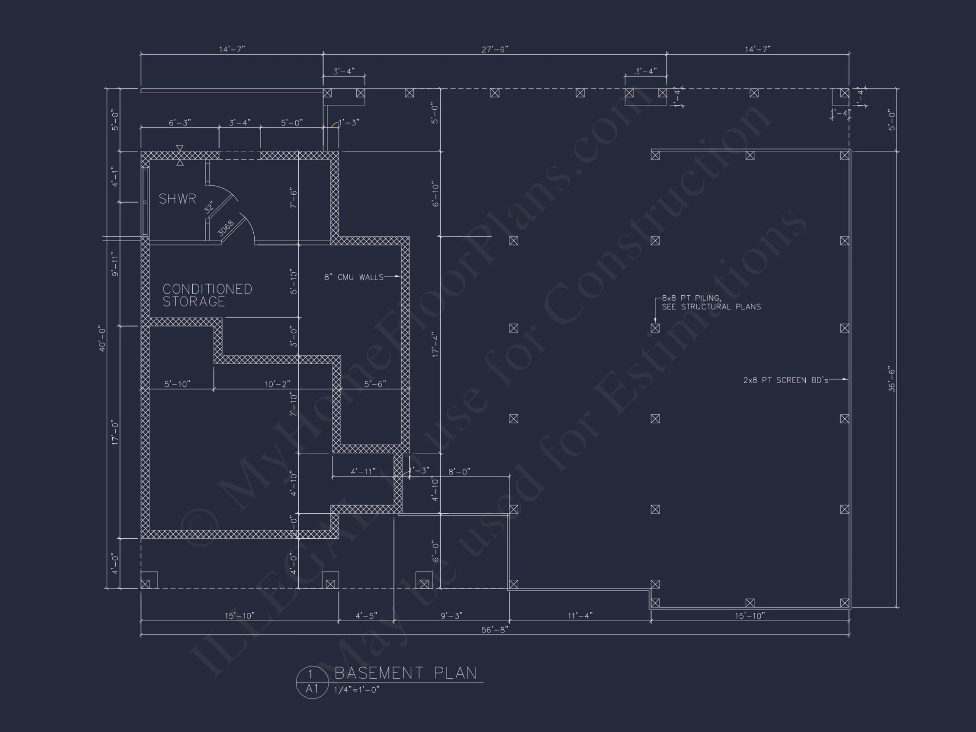 4-Bedroom Coastal house Plan with 2 Floors and Open Design