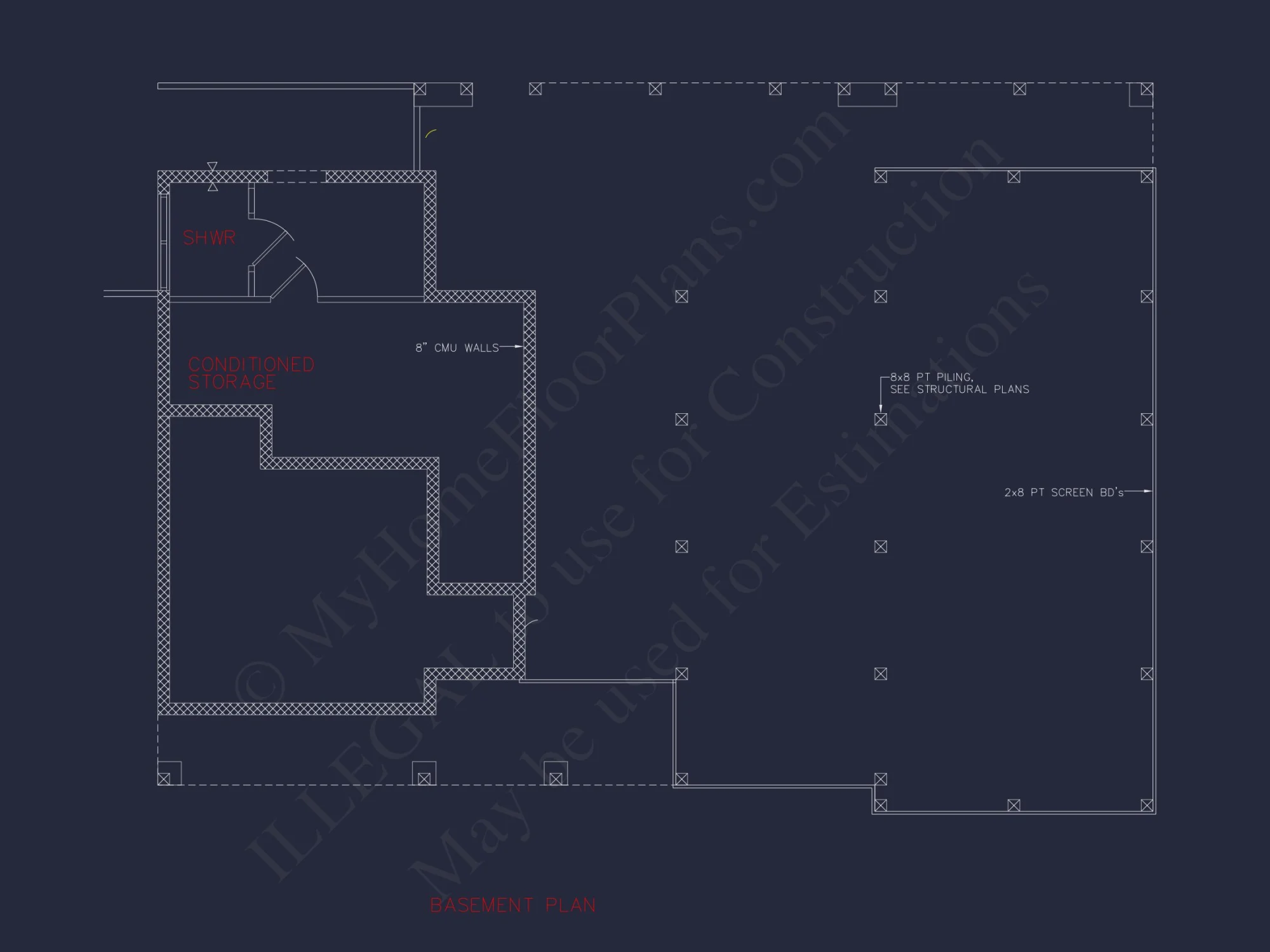 4-Bedroom Coastal house Plan with 2 Floors and Open Design