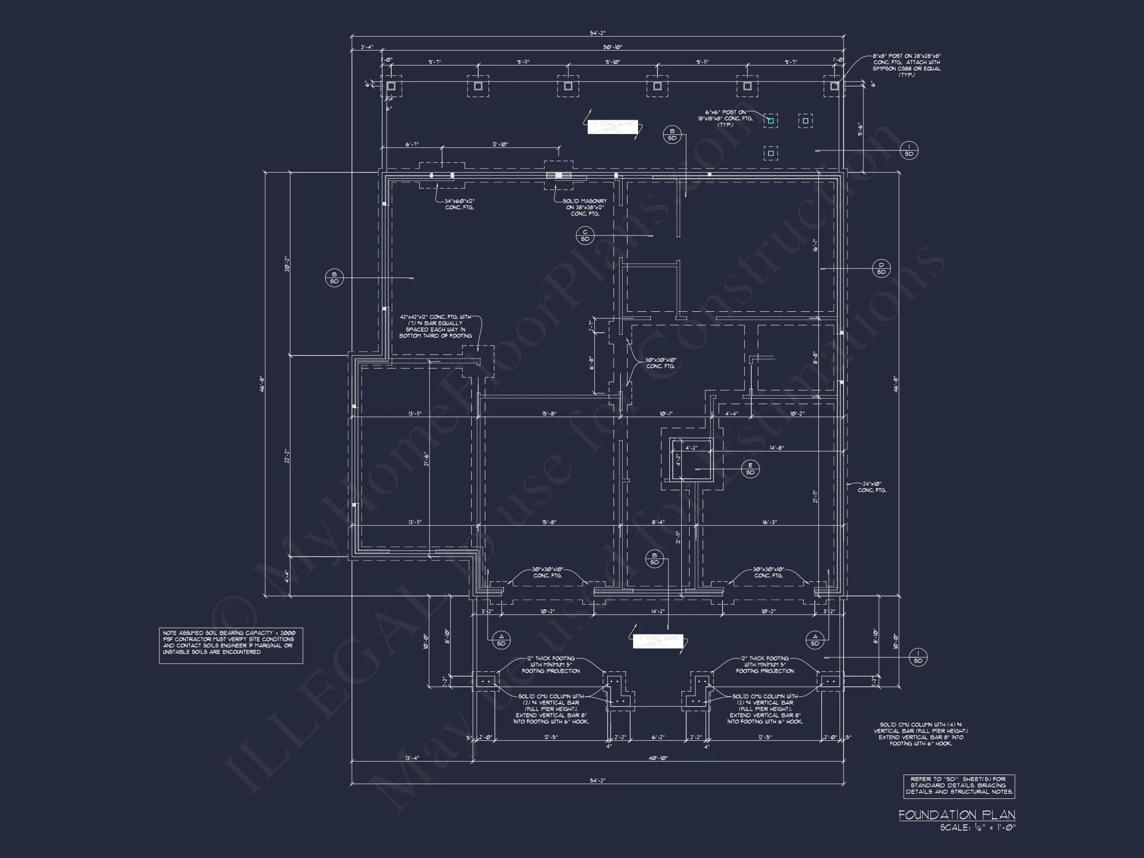 Traditional house Plan: CAD Floor Plan with 3 Stories