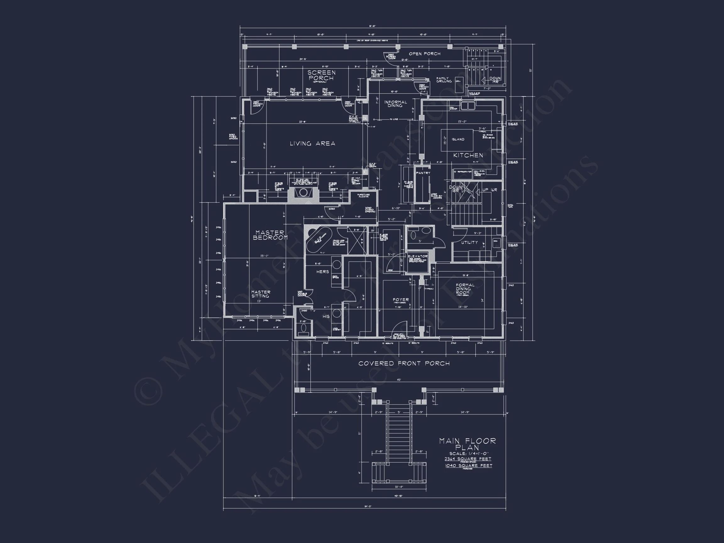 Traditional house Plan: CAD Floor Plan with 3 Stories