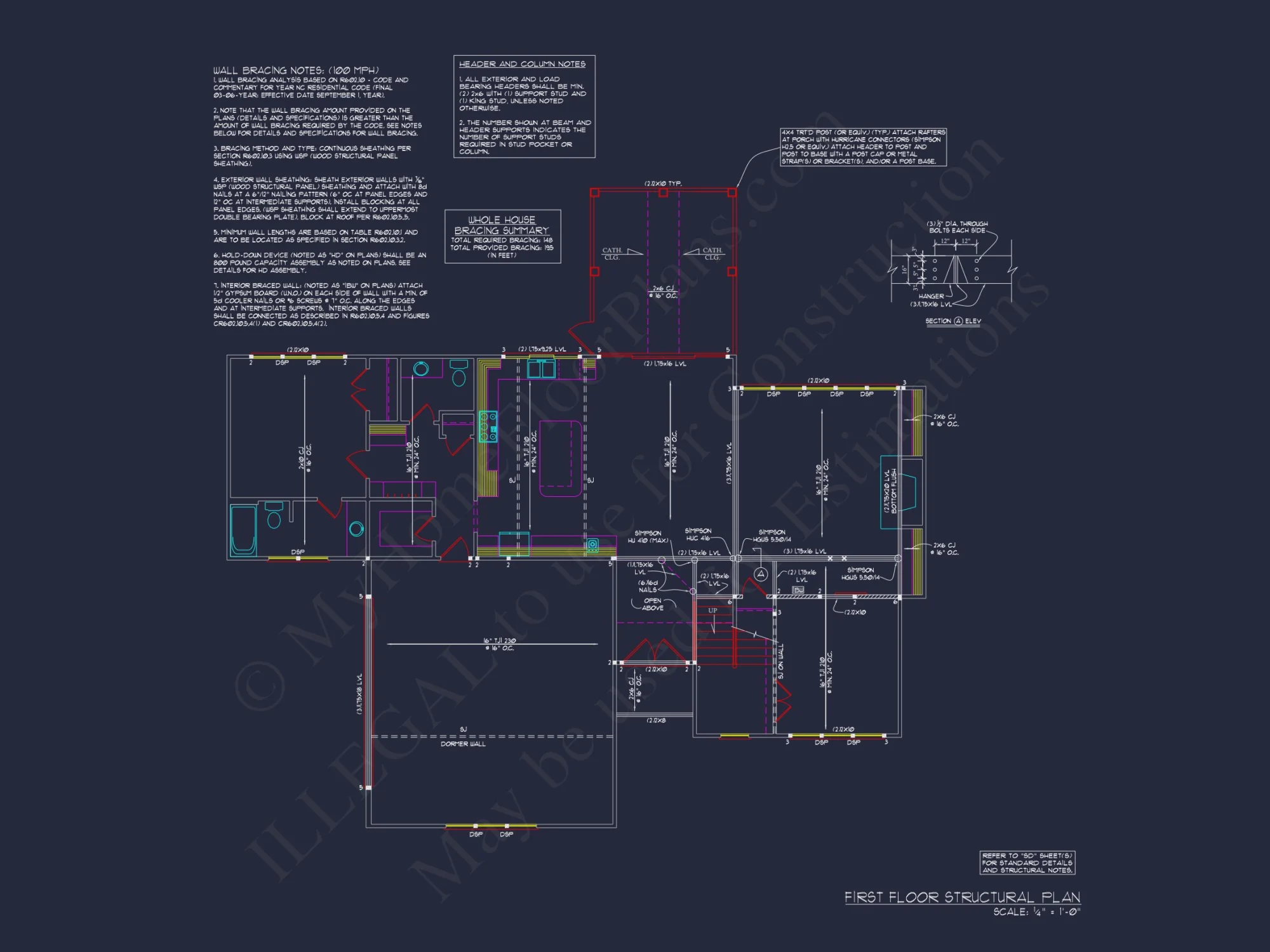 Spacious Traditional Craftsman house Plan with Detailed CAD Blueprint
