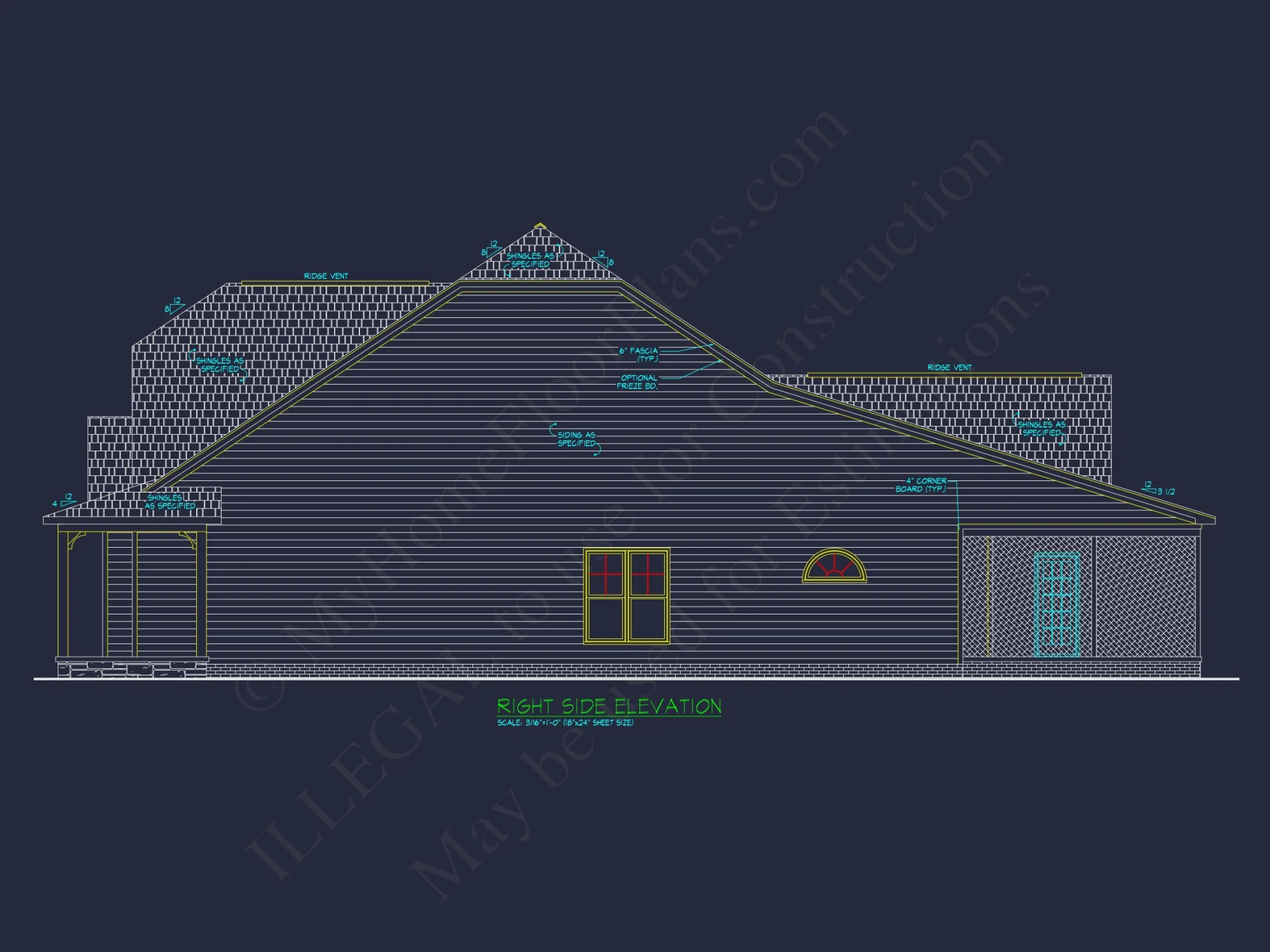 Craftsman house Plan with 5 Bedrooms
