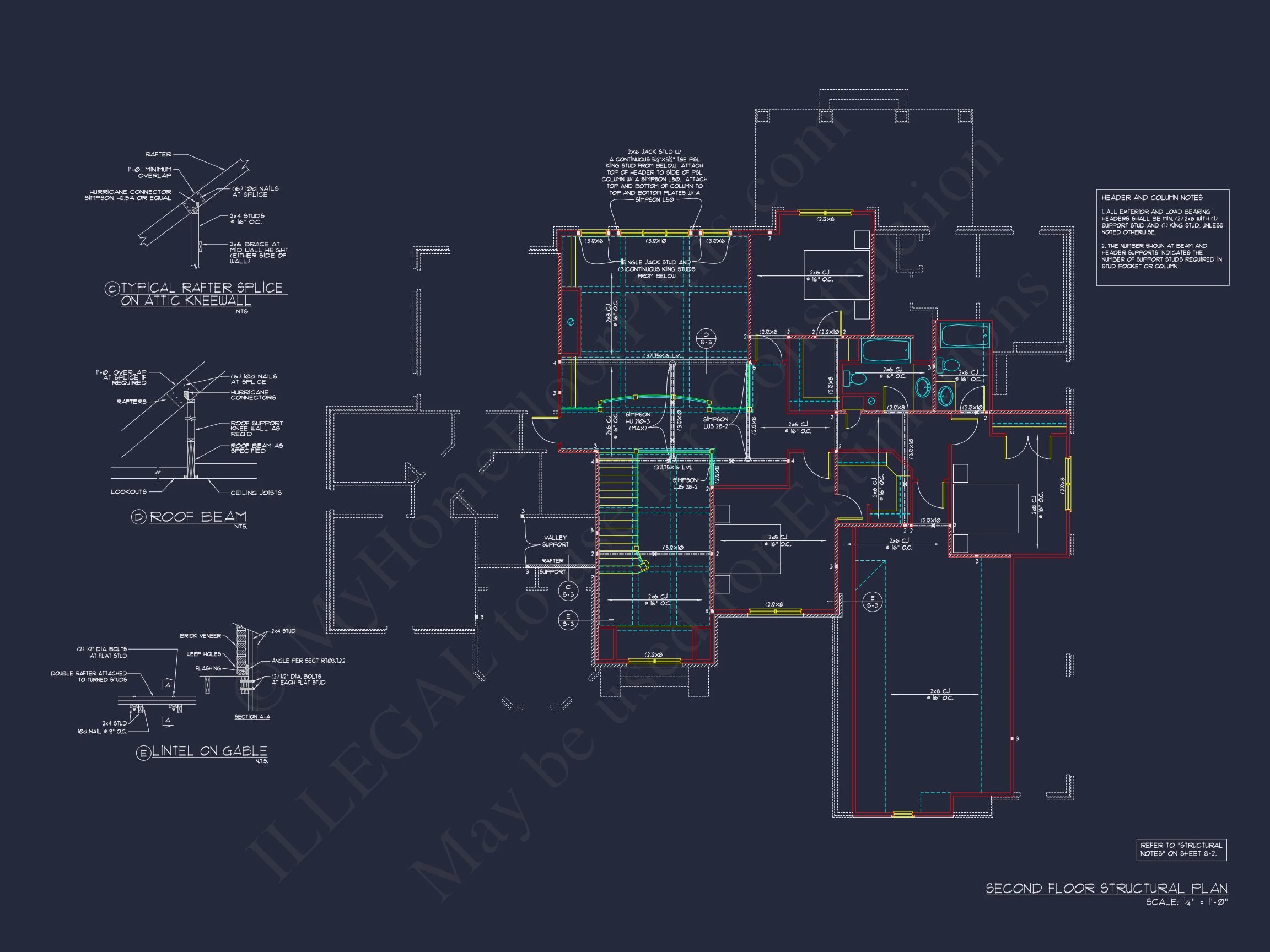 15-1430 HOUSE PLAN - Elegant 2-Story House Plan with 5 Bedrooms and CAD Designs 10 Elegant 2-Story house Plan with 5 Bedrooms and CAD Designs