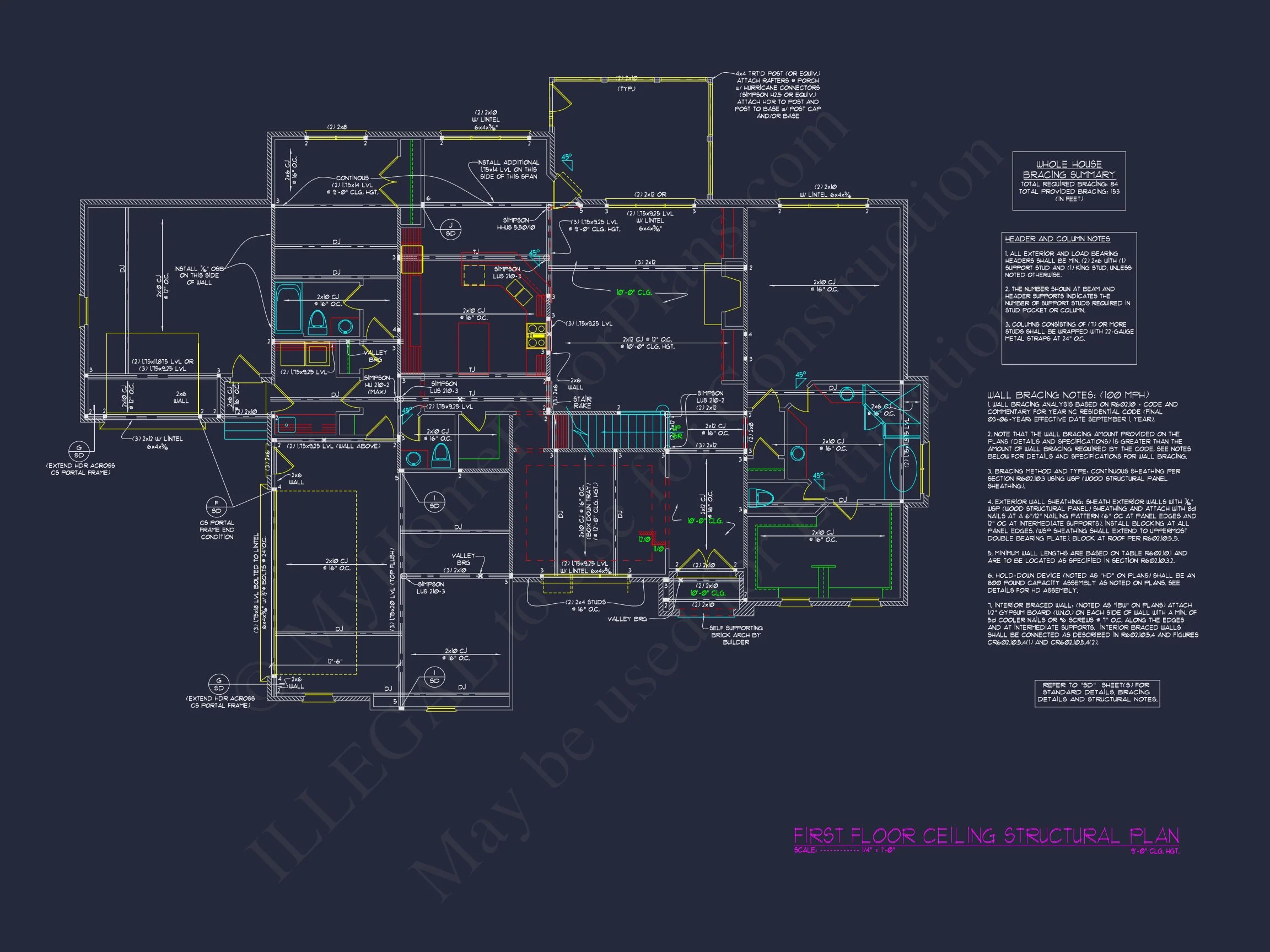 15-1423 HOUSE PLAN - Elegant House Plan with Detailed Floor Blueprint Designs 9 Elegant house Plan with Detailed Floor Blueprint Designs