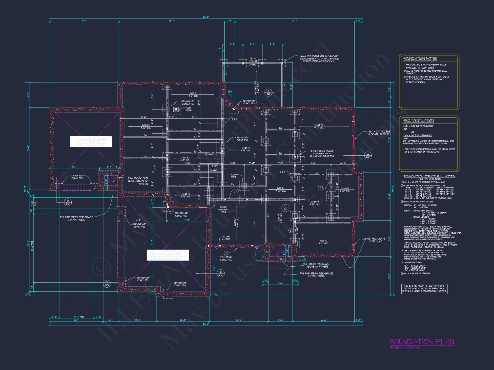 Elegant house Plan with Detailed Floor Blueprint Designs