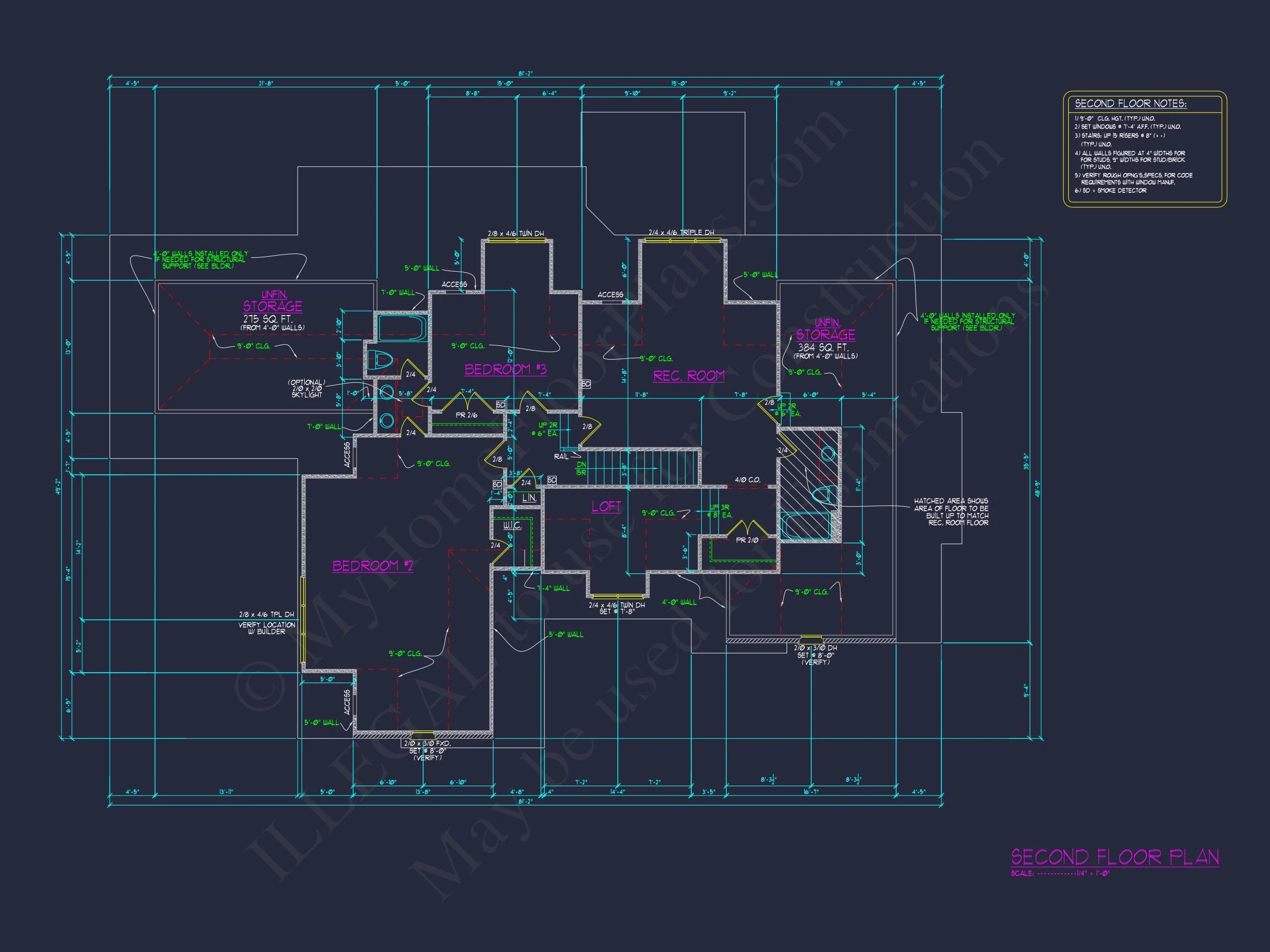 15-1423 HOUSE PLAN - Elegant House Plan with Detailed Floor Blueprint Designs 7 Elegant house Plan with Detailed Floor Blueprint Designs
