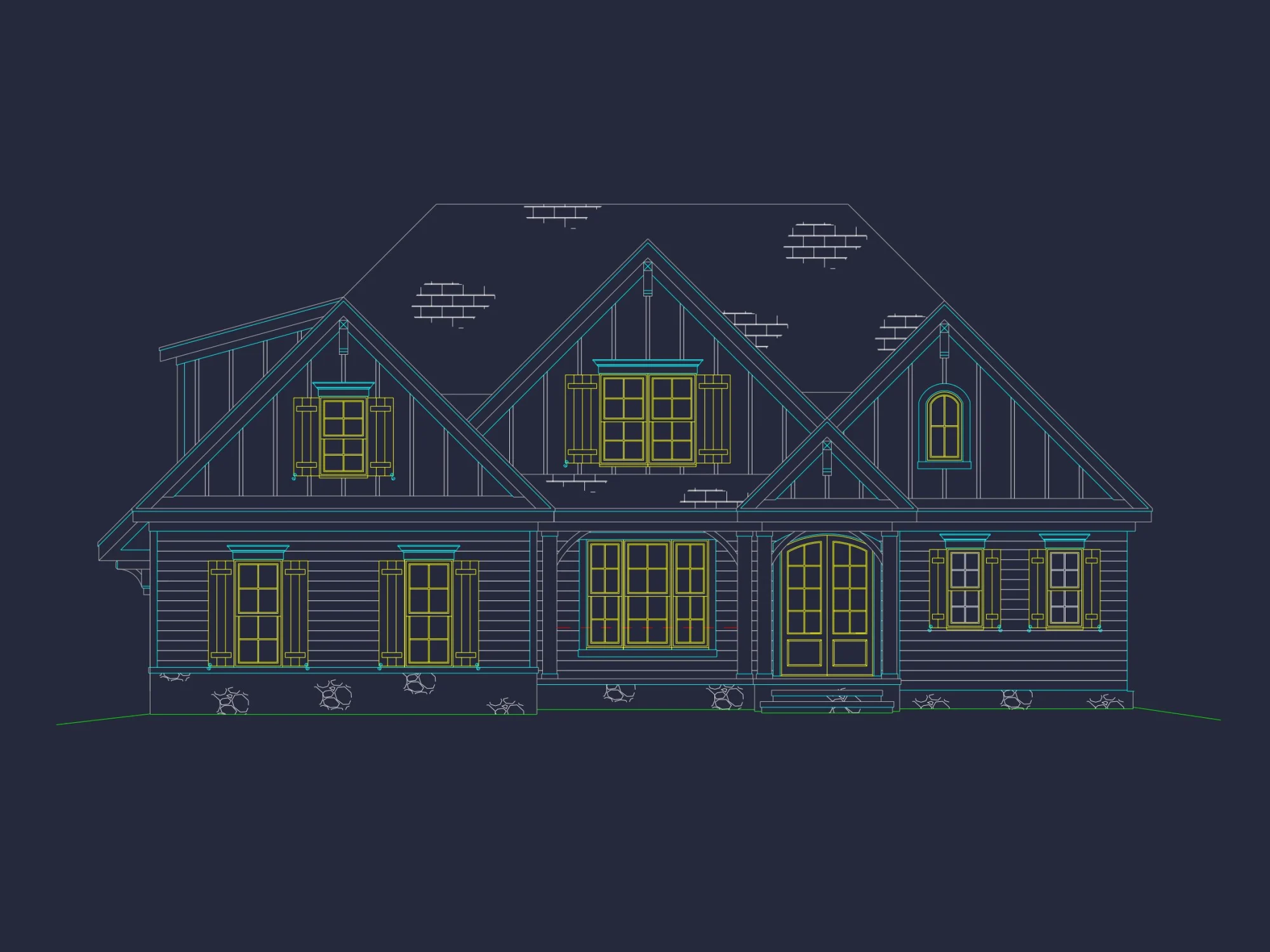 Spacious 4-Bedroom house Plan with Stunning Architectural Designs