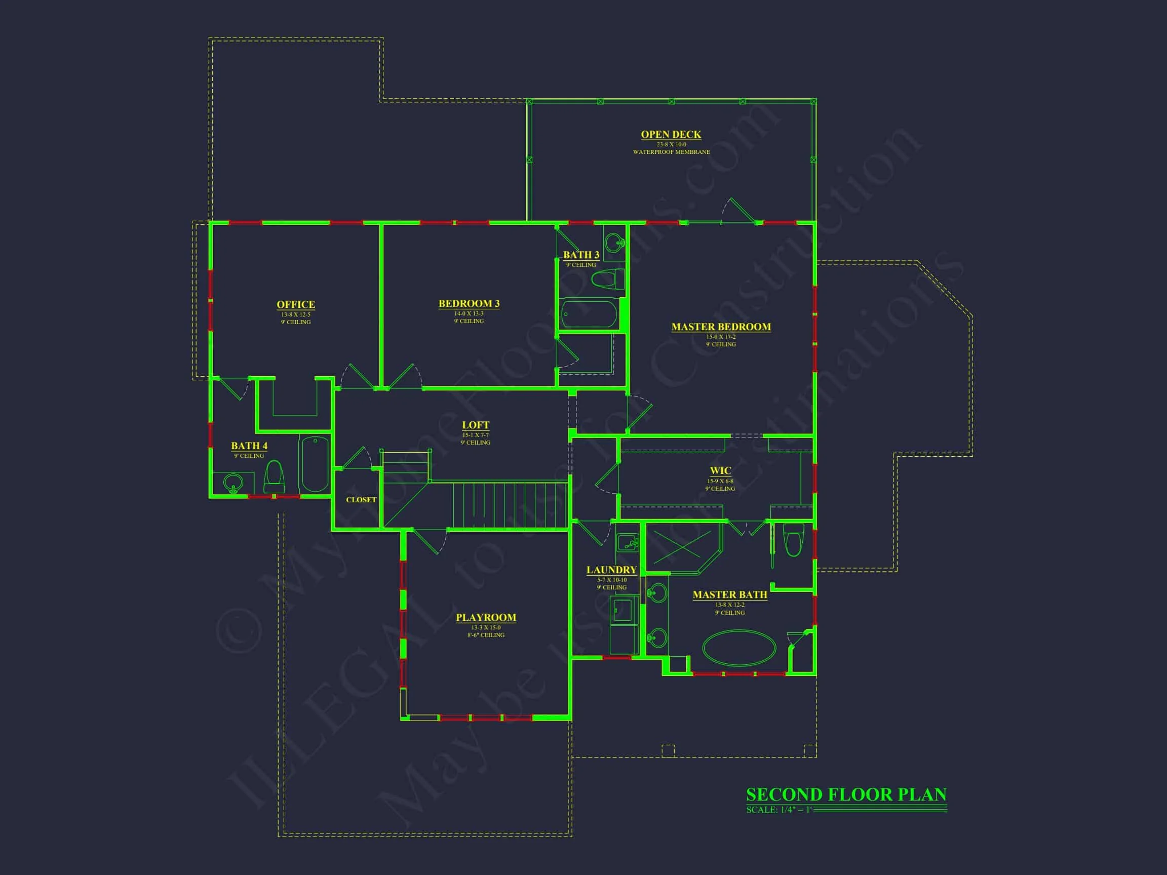 Craftsman Floor Plan with 4 Beds, Open Design & Great Features