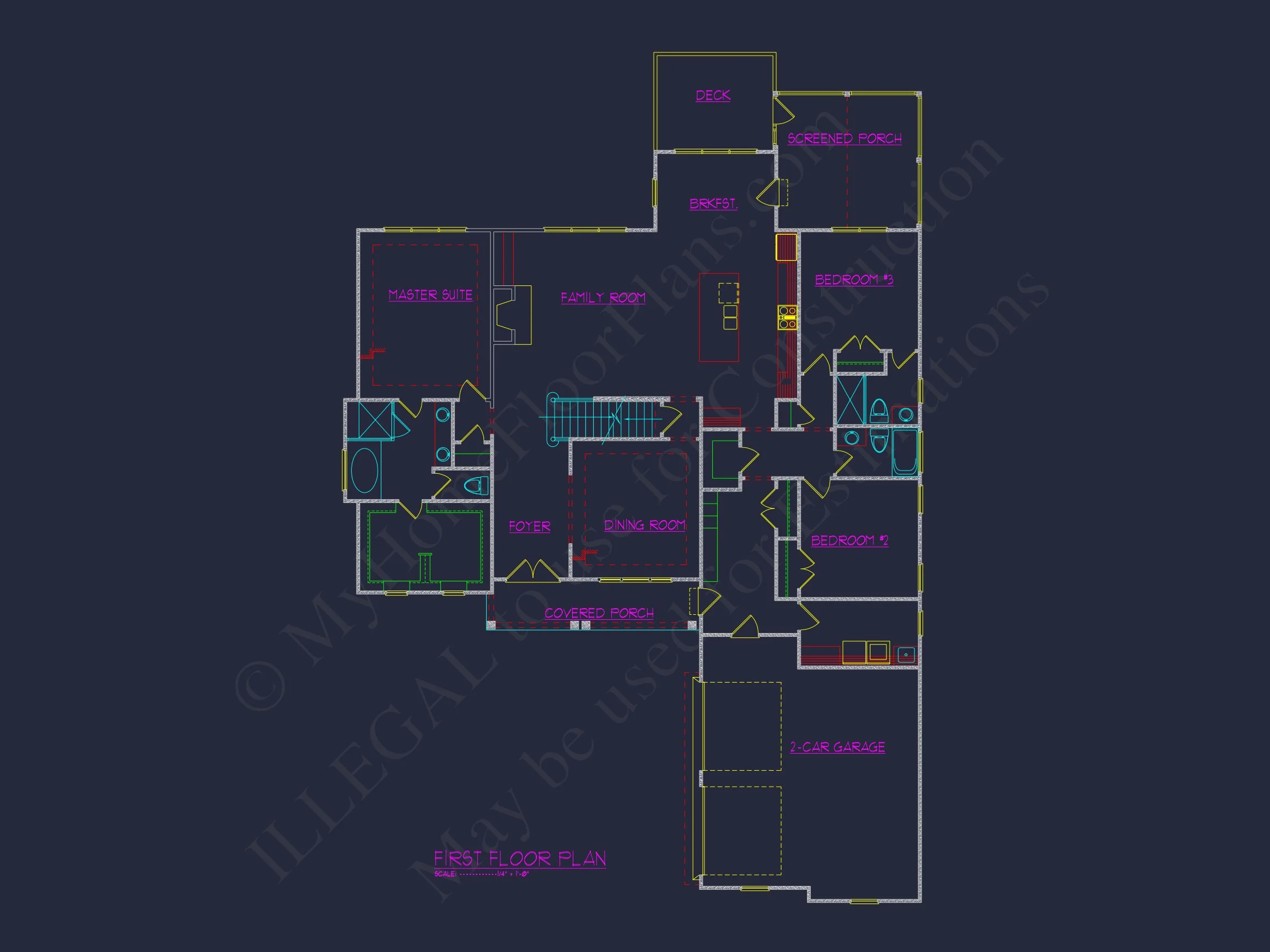 Perfect house Plan Blueprint: CAD Floor Plan and Architecture Designs