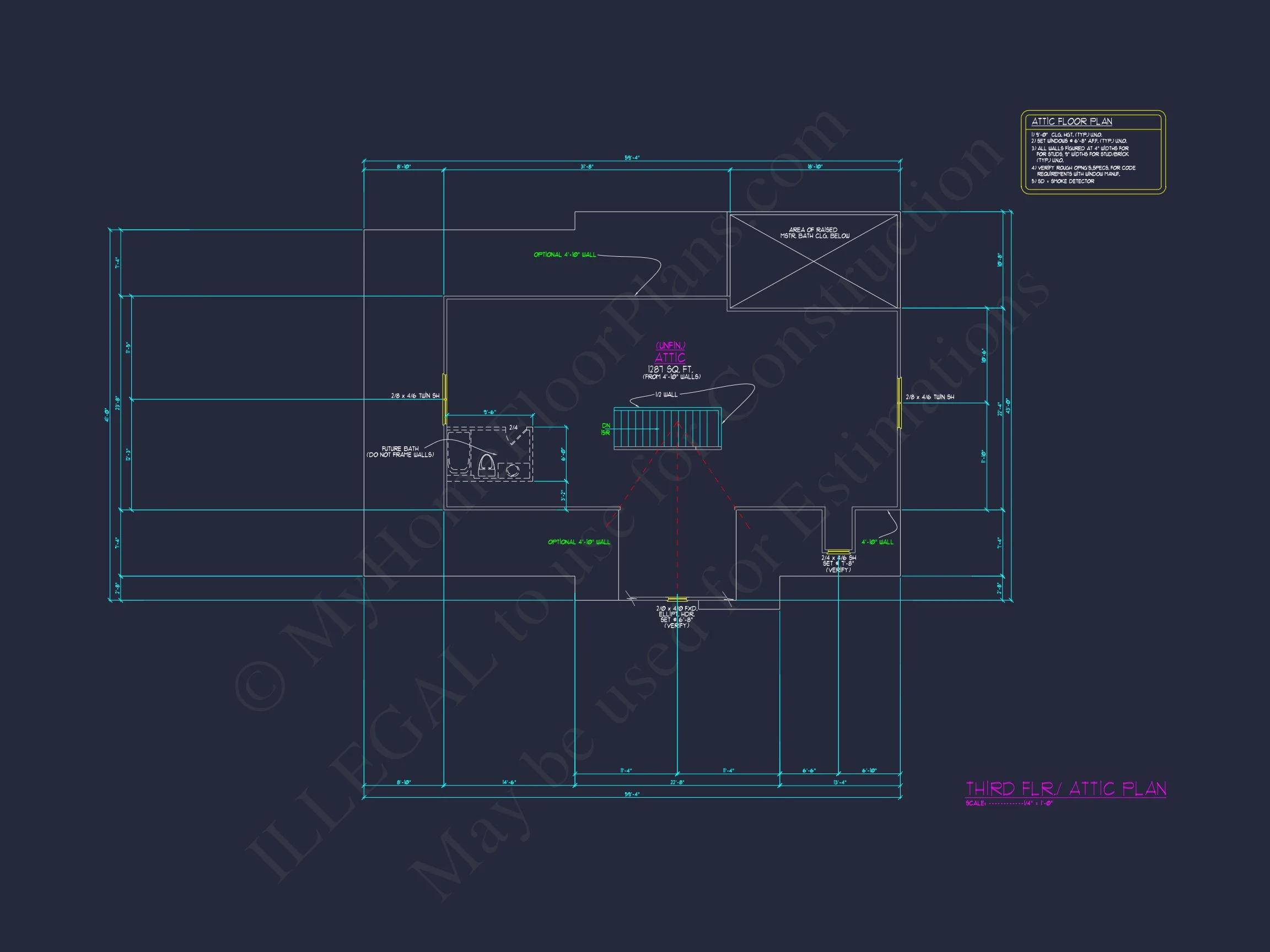 Colonial house Plan with 3 Story Design, Spacious Features
