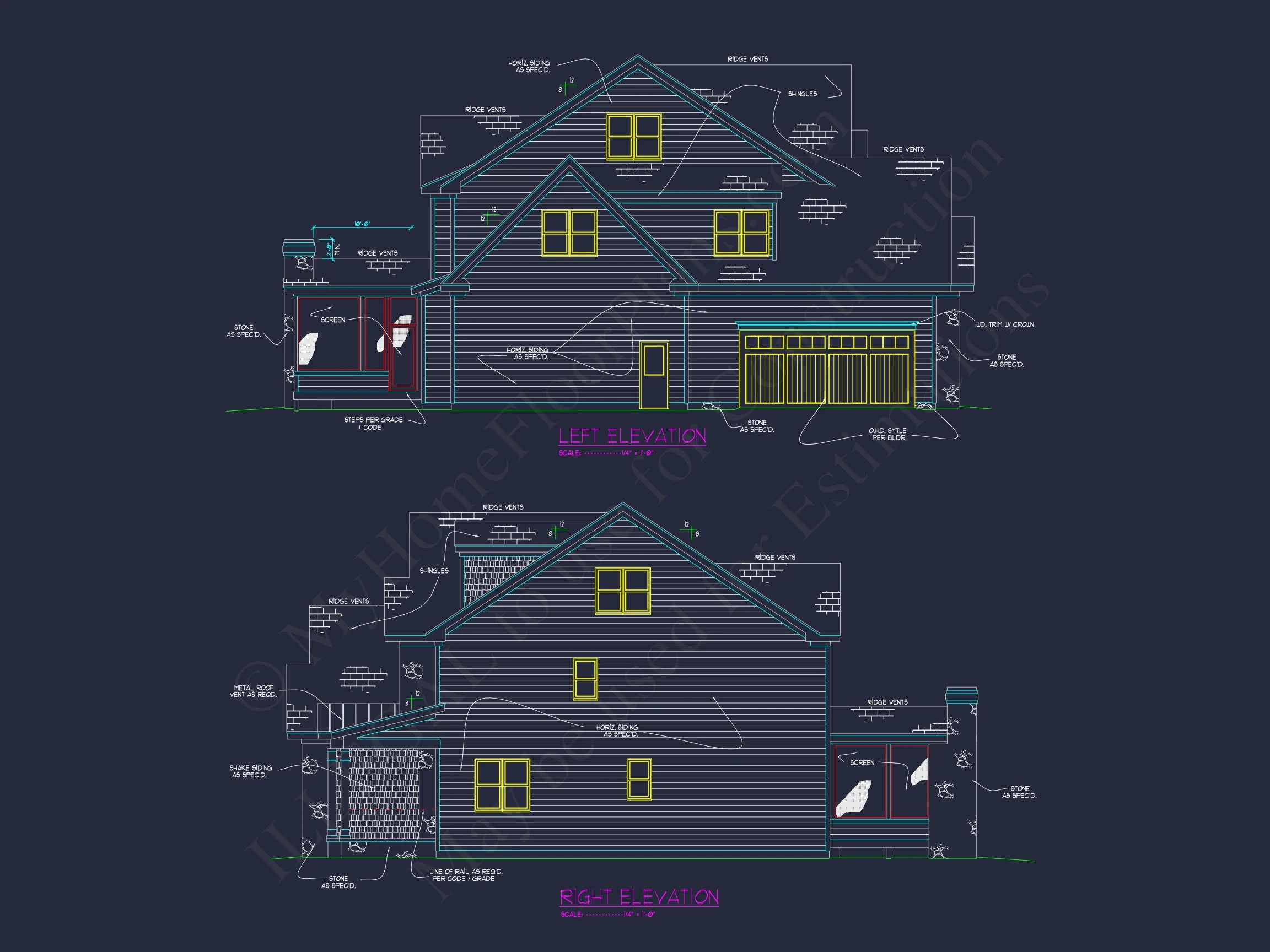 Colonial house Plan with 3 Story Design, Spacious Features
