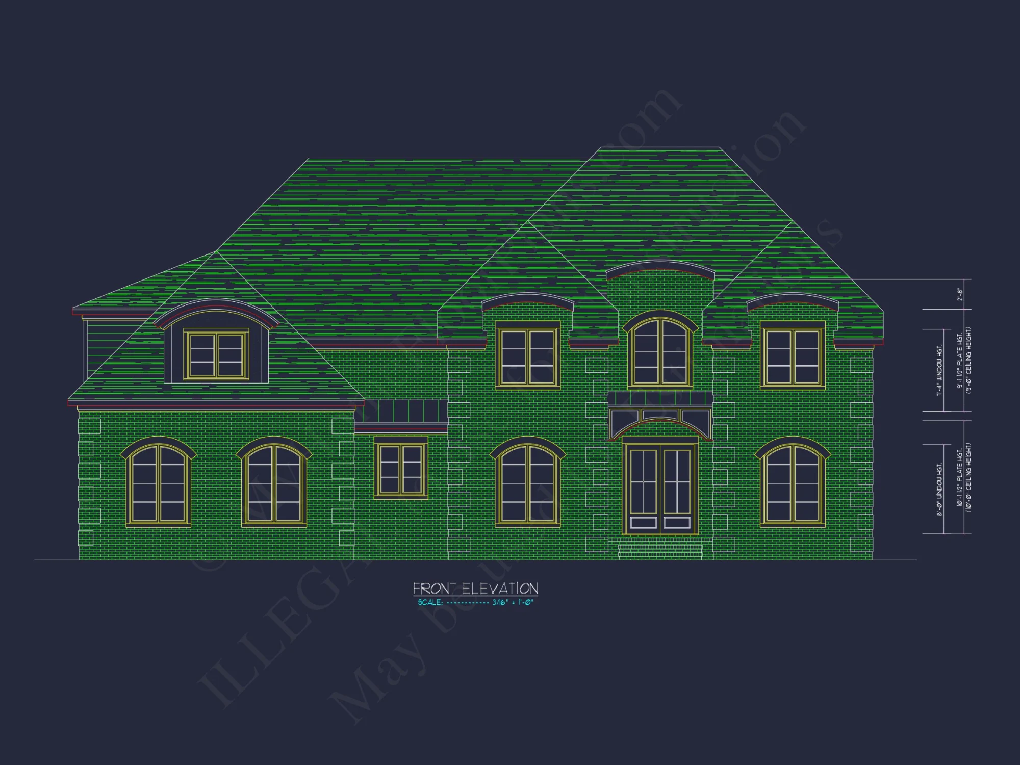 Elegant house Plan with CAD Designs - Spacious Blueprint Architecture